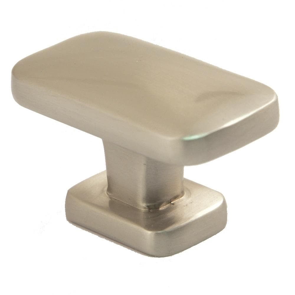 Rusticware 902SN Satin Nickel Rectangular Modern Cabinet Knob