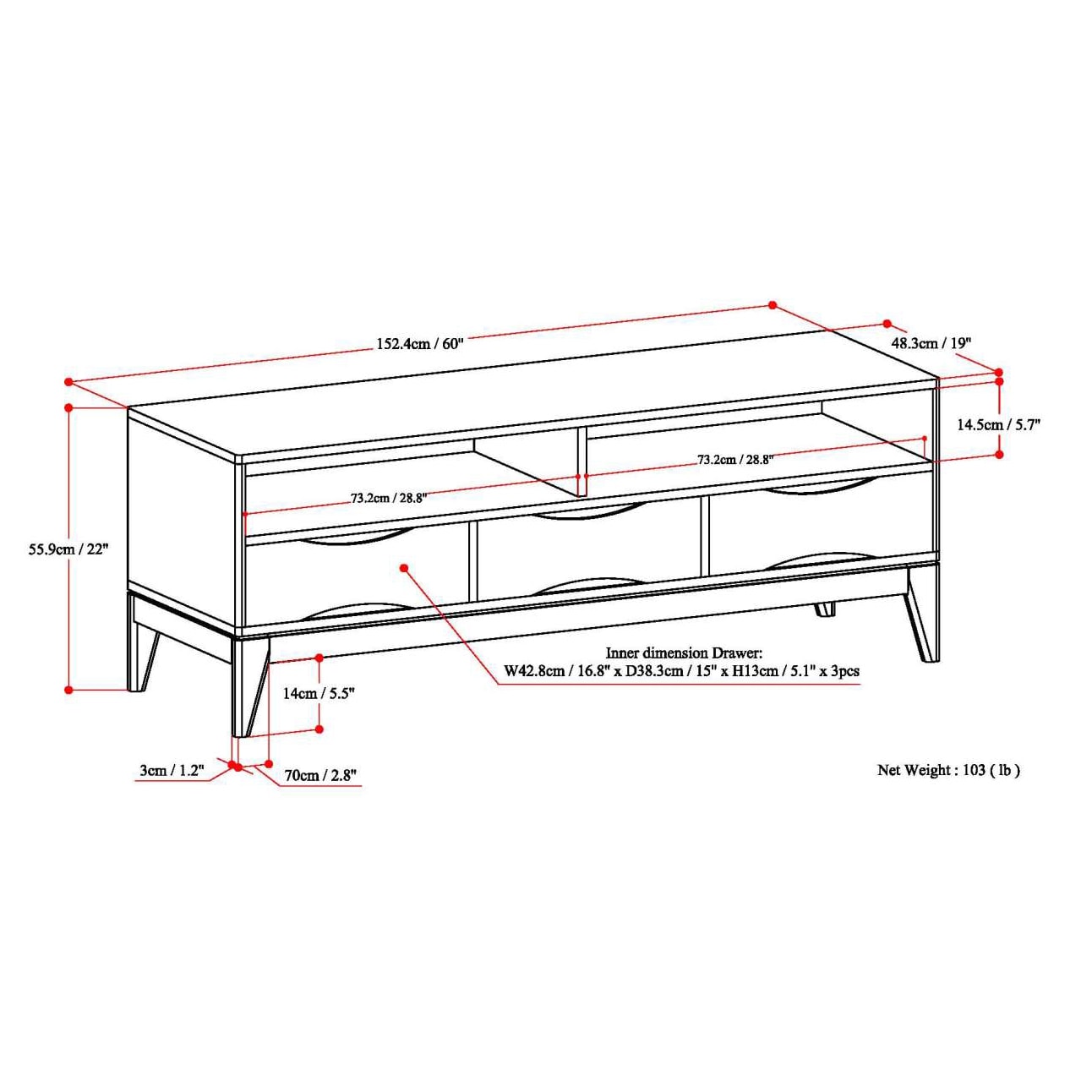 Simpli Home 3AXCHRP-11 Tv-Stands - View #8