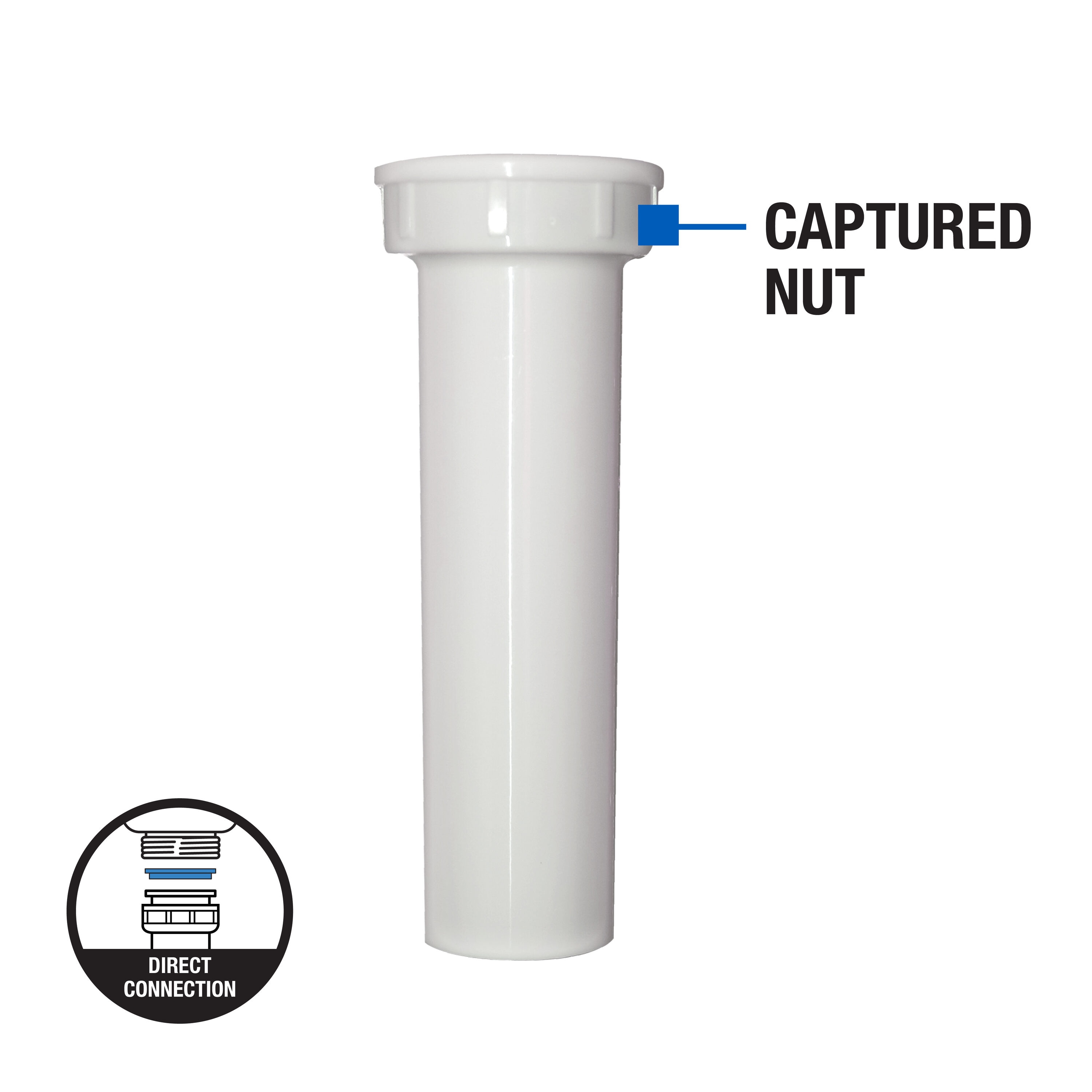 Dearborn 1000000590 1-1/2-in Plastic Sink tailpiece
