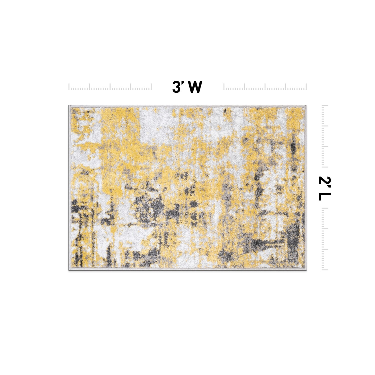 World Rug Gallery 935YELLOW2X3 rugs - View #3