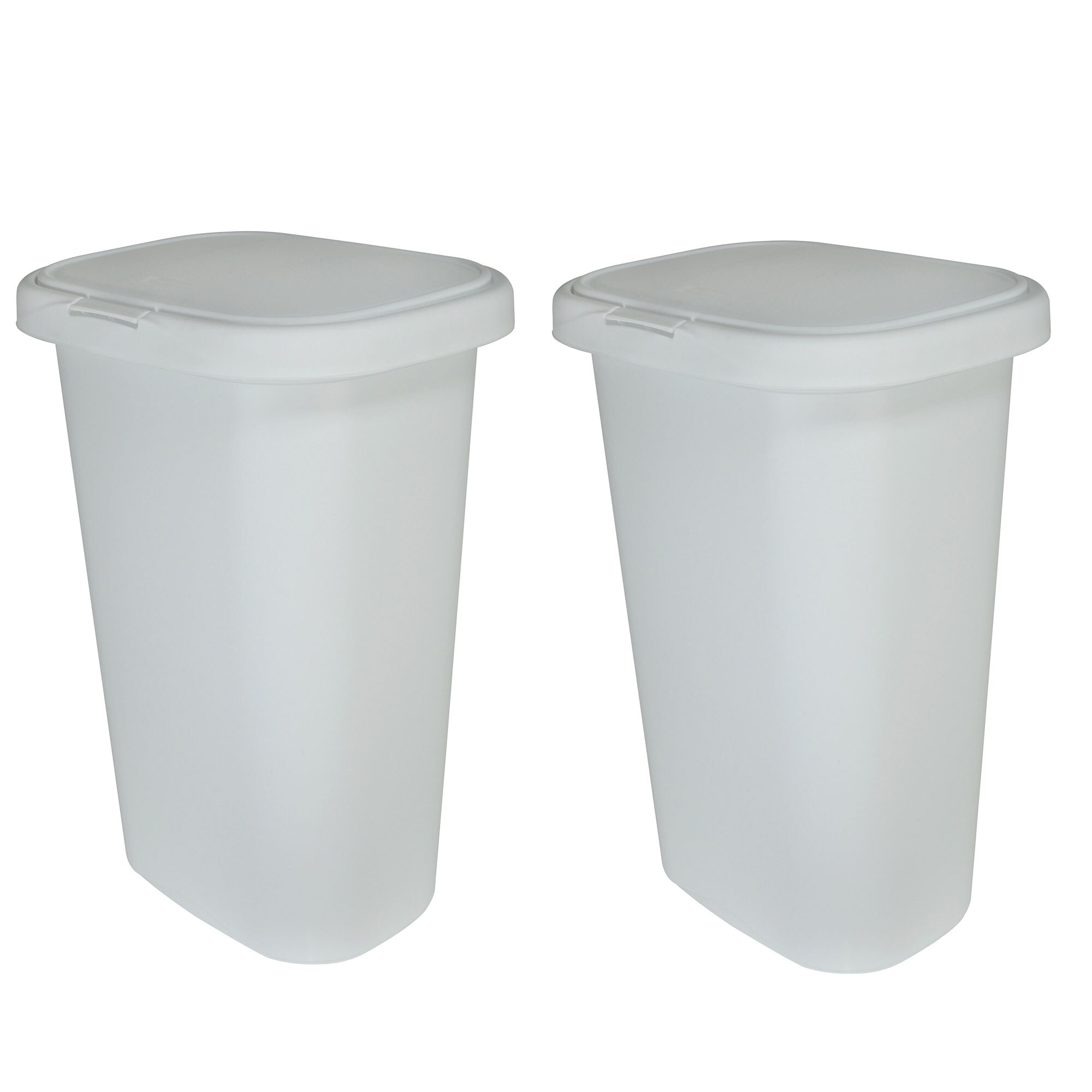 Rectangular Rubbermaid Commercial Sanitary Step Trash Can 3-Gallon White 