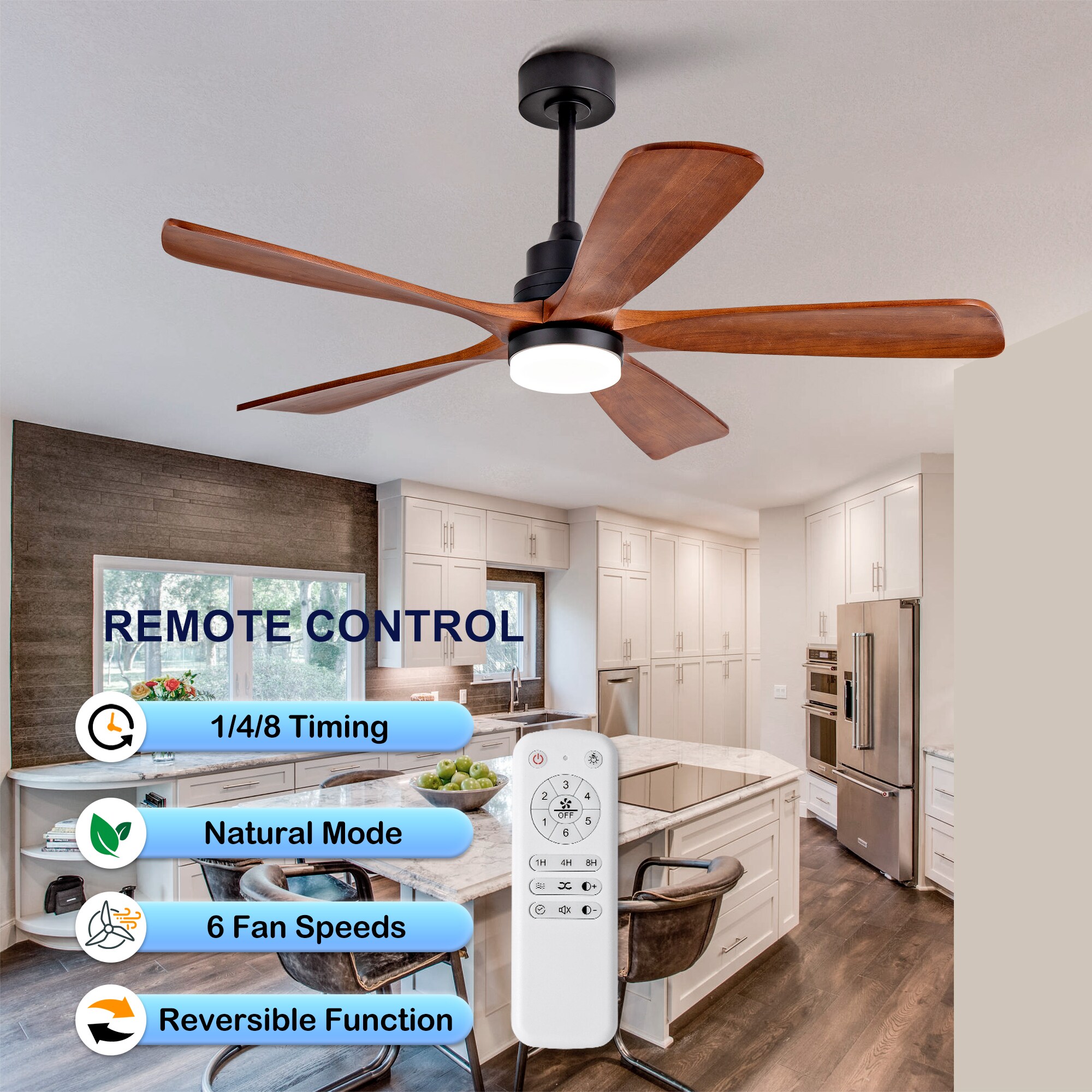YOTOO GG52SHT-5620BK-1L Ceiling-Fans - View #8