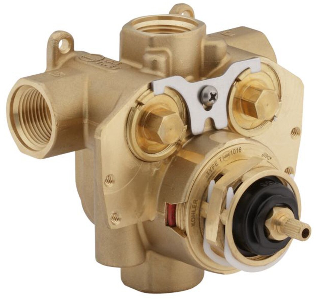 KOHLER MasterShower 3/4-in ID 1/2-in OD PVC Brass Thermostatic mixing valve