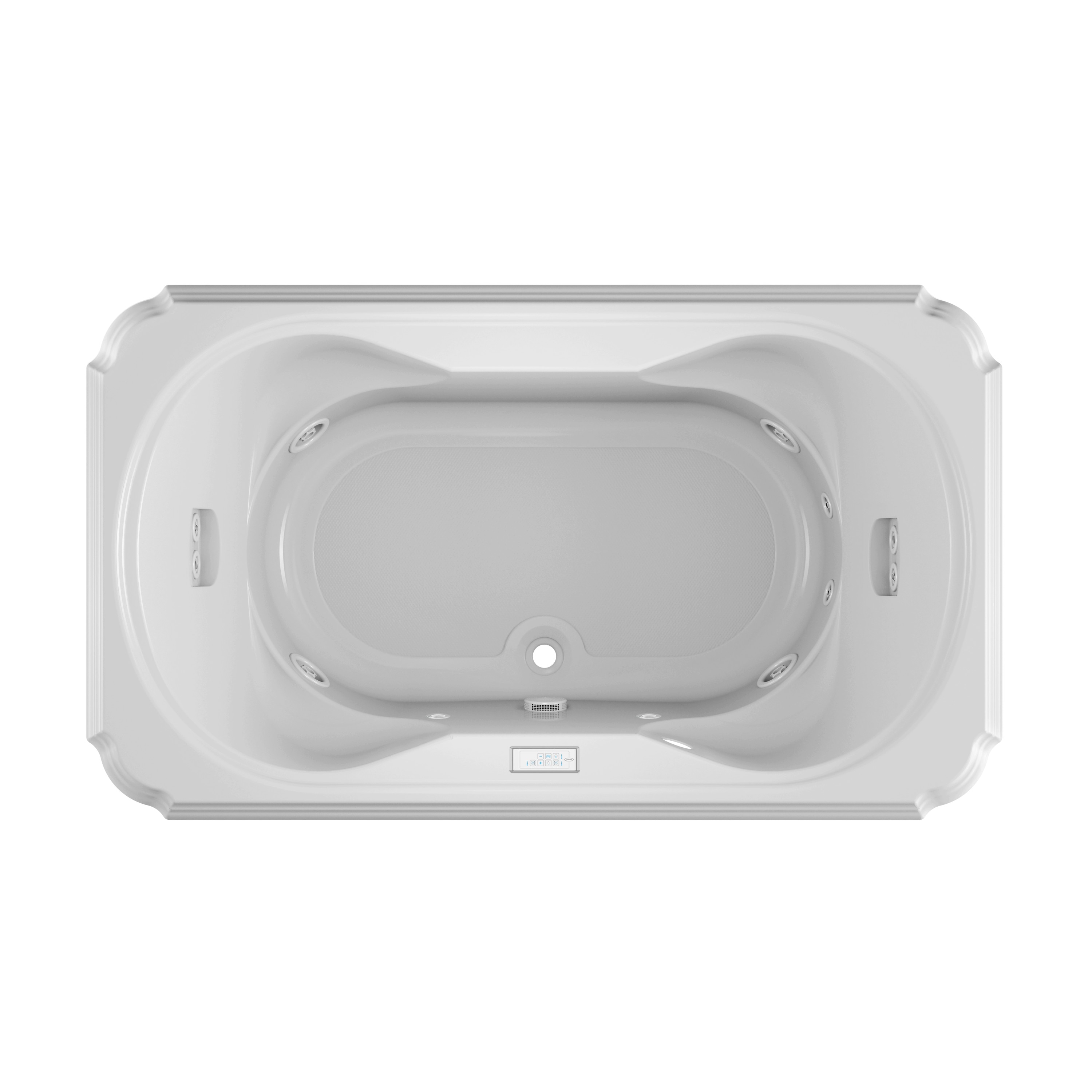 Jacuzzi MS51959 Marineo 42.0-Inches x 72.0-Inches White Acrylic Rectangular Drop-in Whirlpool tub ( Center Drain )