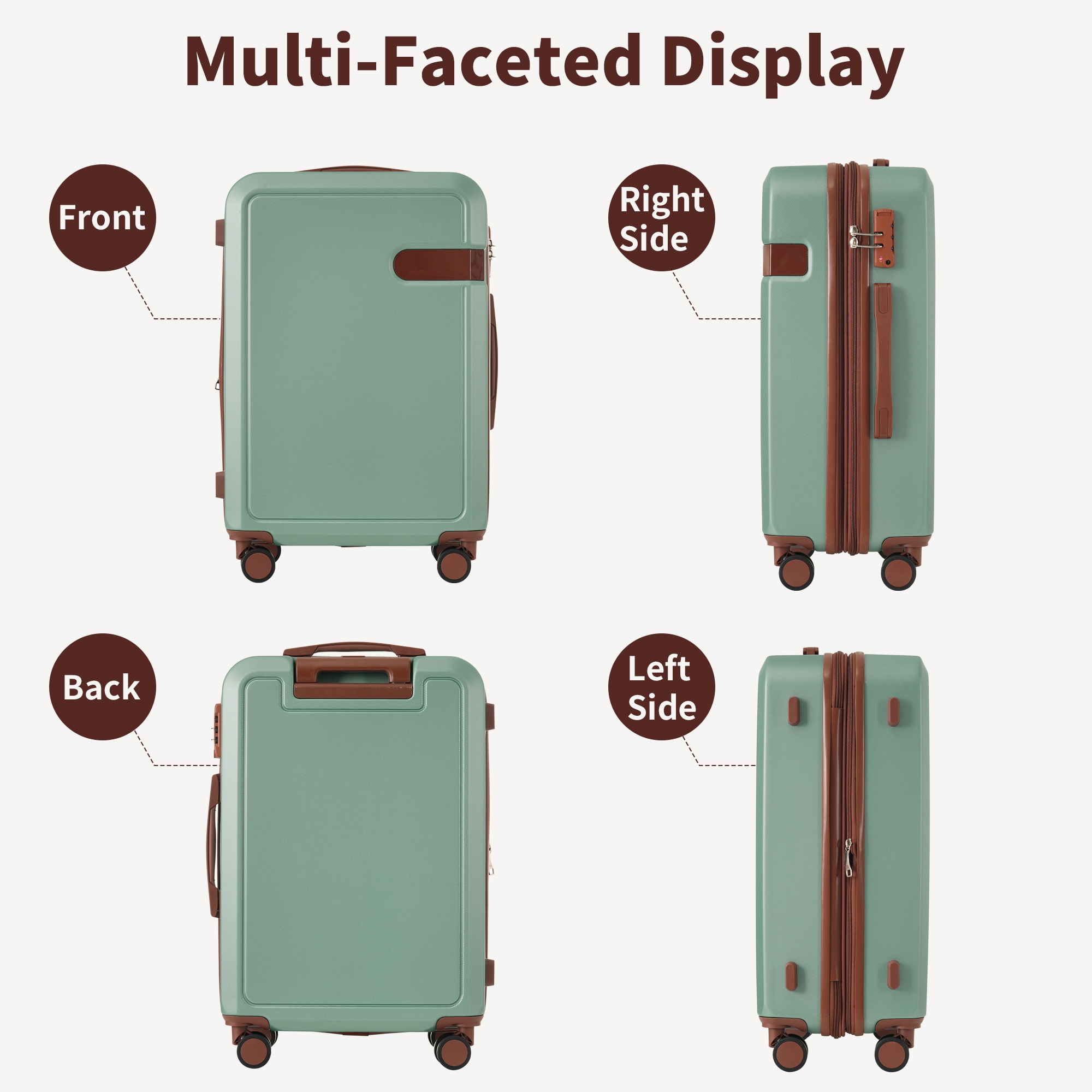 ModernLuxe N732P197378F Luggage-And-Luggage-Sets - View #10