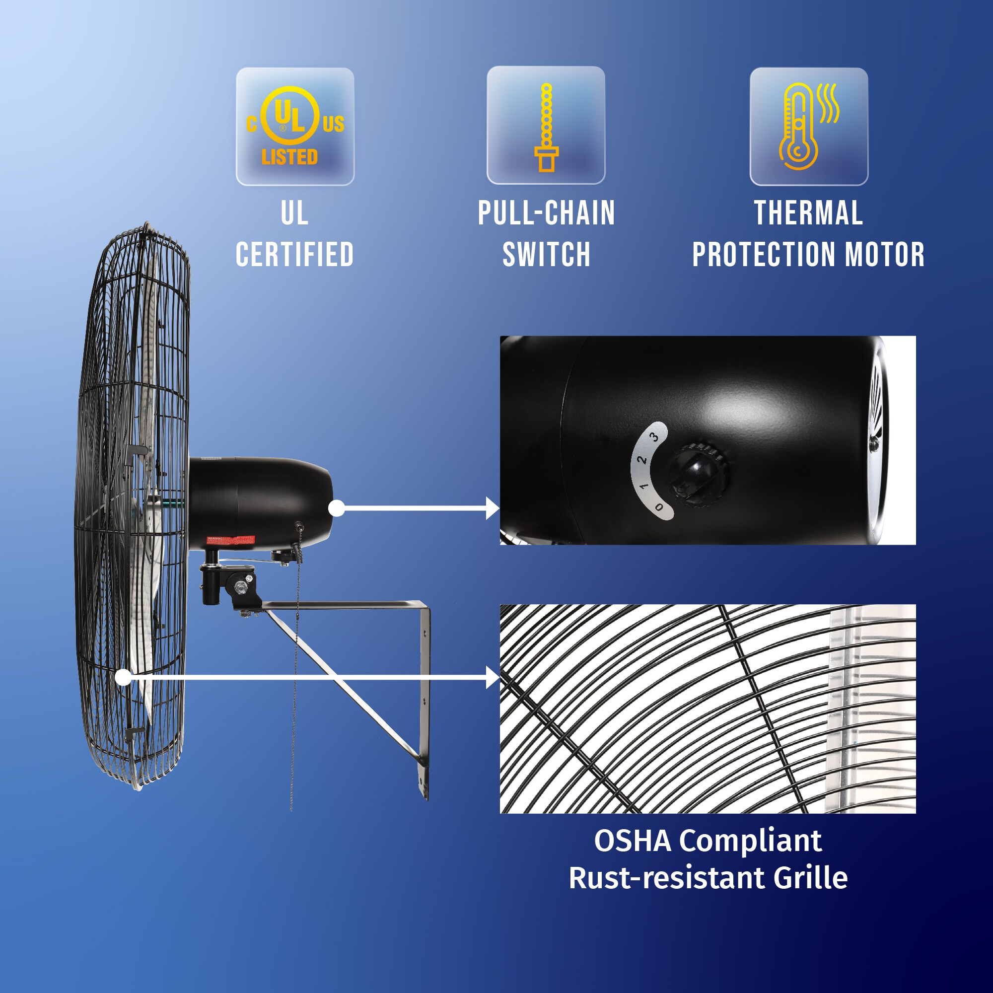 Tornado Fans HI-FAN-30MOWF-A-1P Wall-Mounted-Fans - View #5