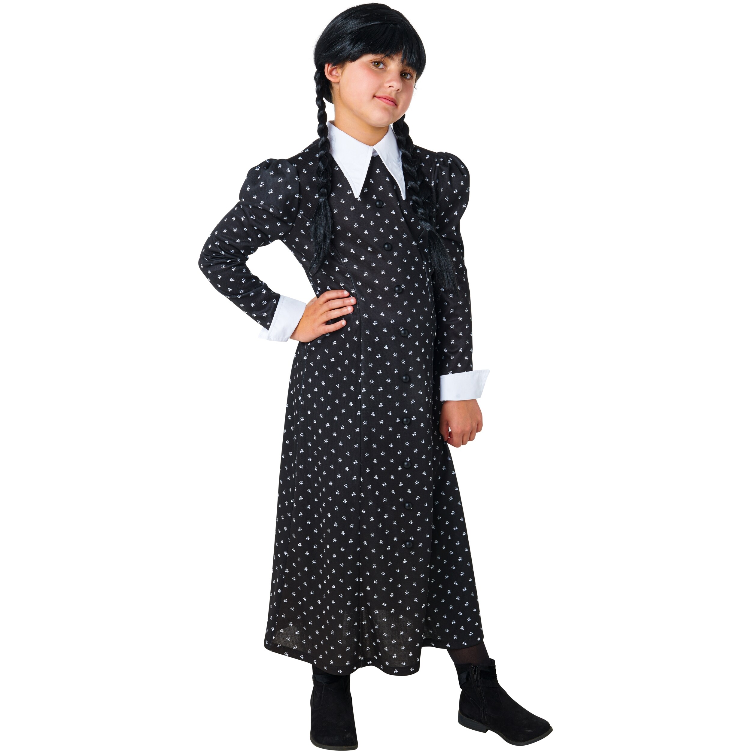 Addams Family Girl's Wednesday Nevermore Academy Uniform Costume