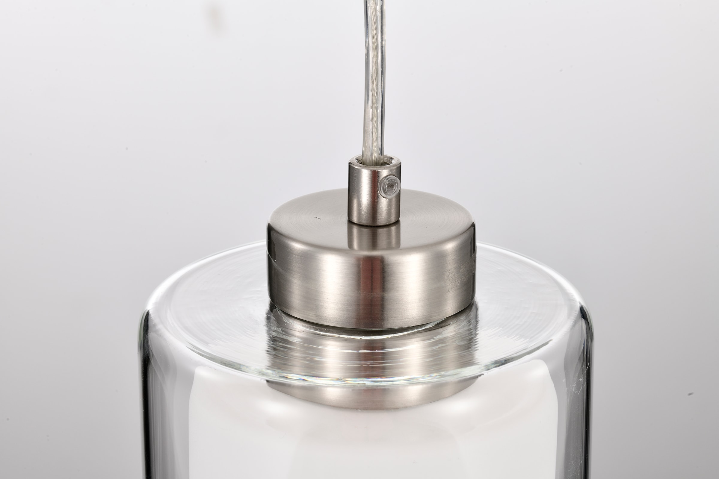 【2024最新作】 Edvivi Cylinder Shade Double Farmhouse Nickel Brushed Avenue タレントカード