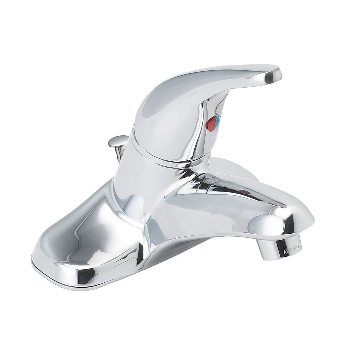 EZ-FLO 10094LF Prestige Chrome 4-in centerset 1-Handle WaterSense Bathroom Sink Faucet with Drain and Deck Plate