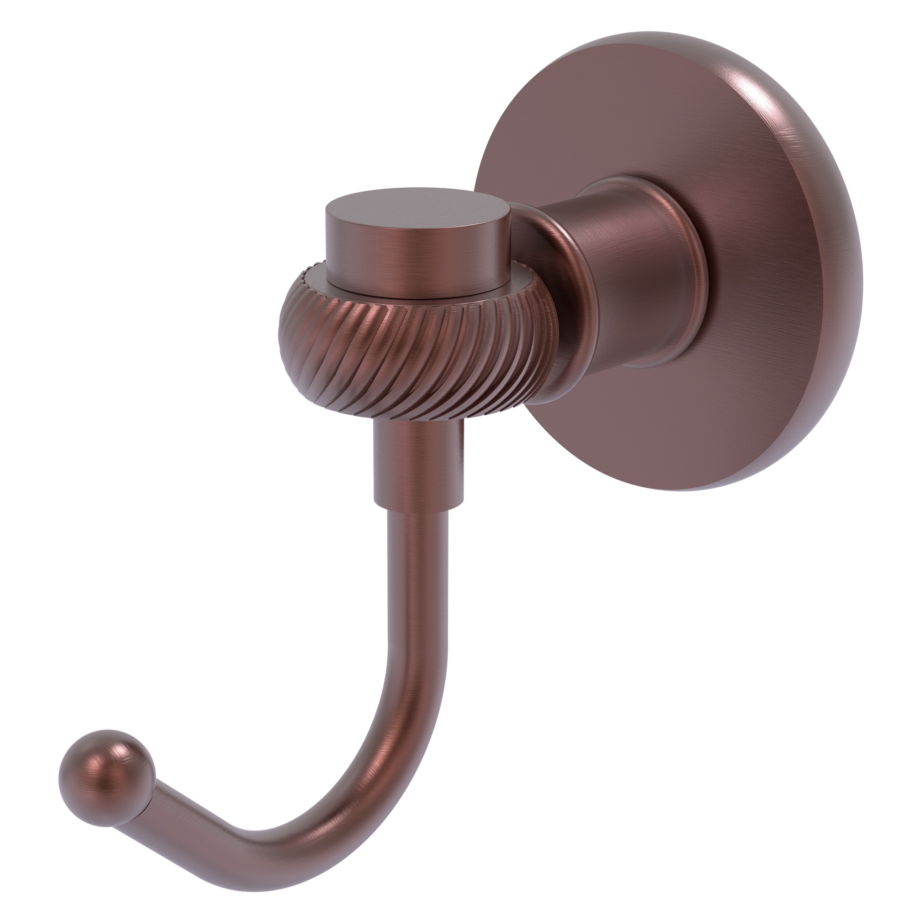 Allied Brass 2020T-CA Continental Antique Copper Single -Hook Wall mount Towel Hook