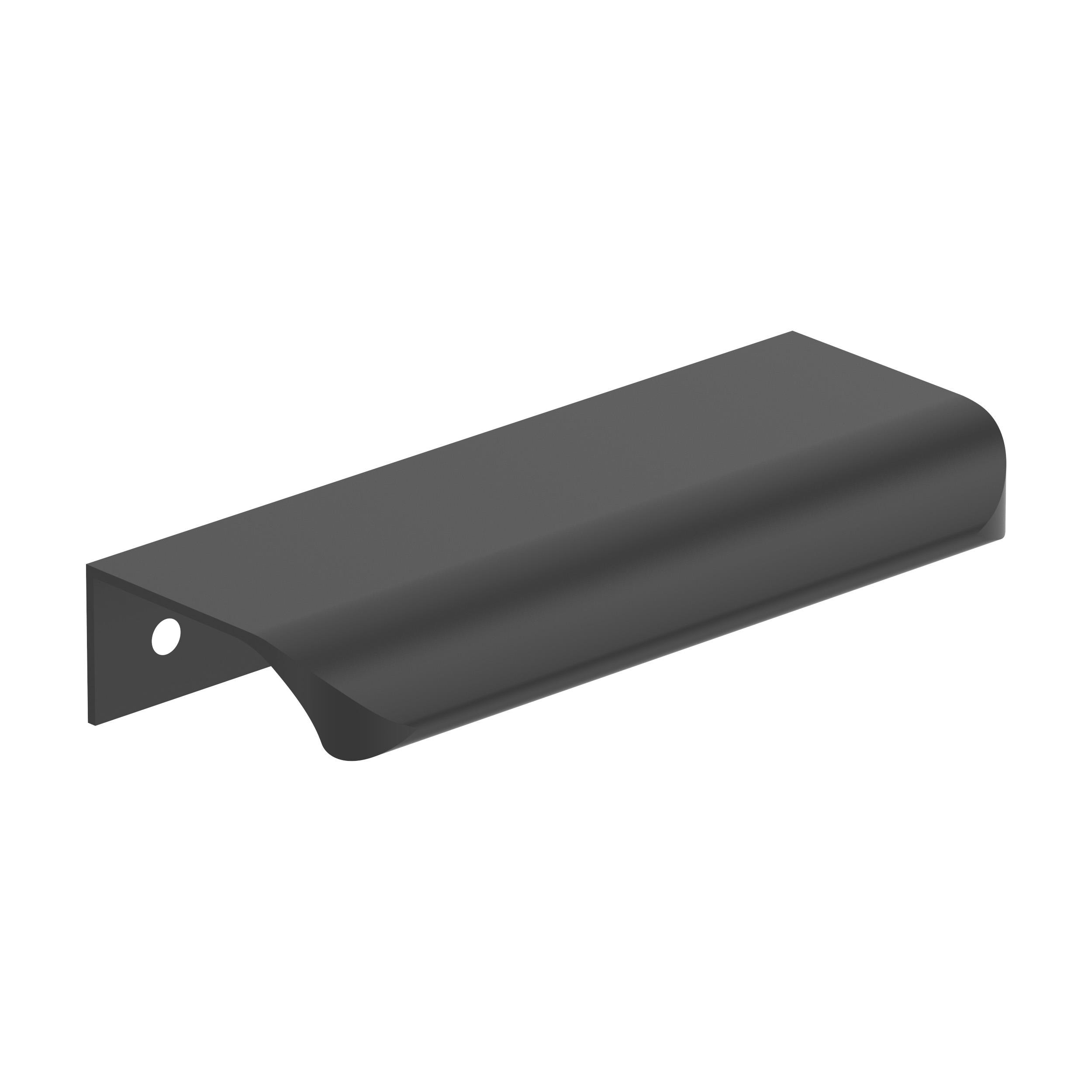 Amerock 10VMP37202MB Streamline Tab 3-1/4-in , 82mm Center to Center Matte Black Rectangular Edge 10 -Pack