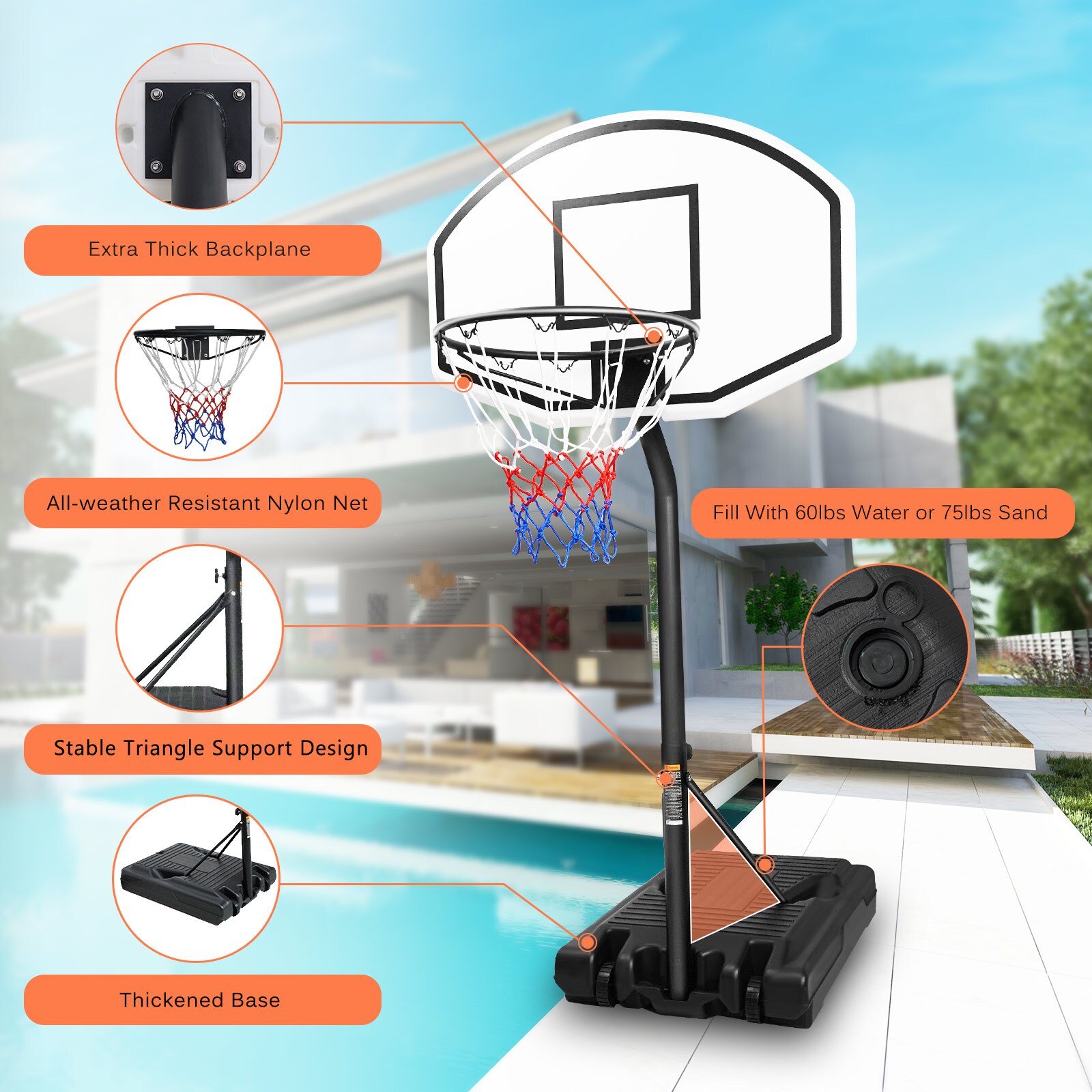 HONGGE LJMLWHG002 Basketball-System - View #7