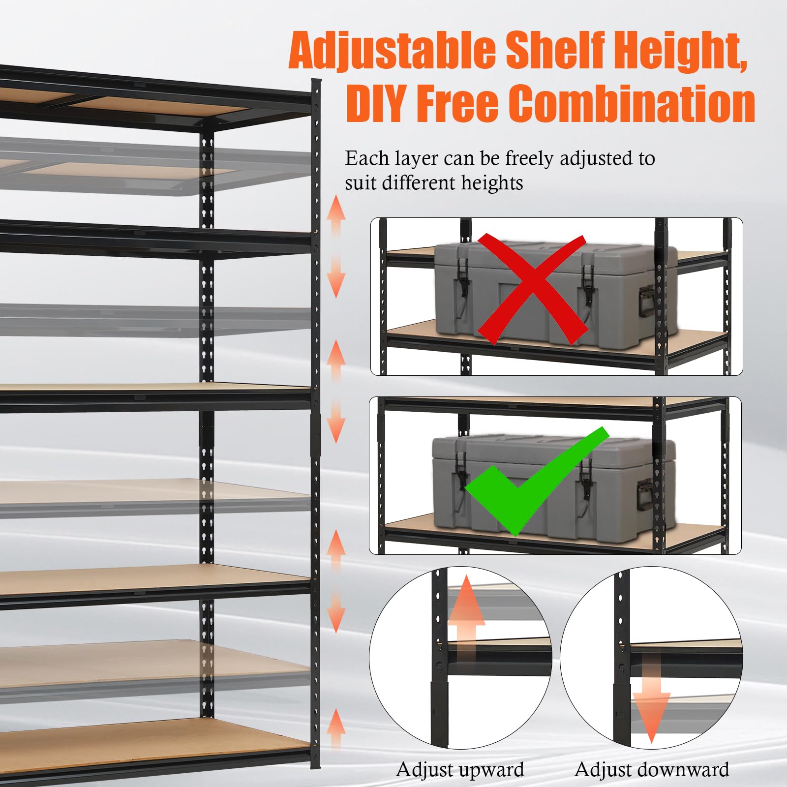GarveeLife 4E2-CWJ2-0407025 Free-Standing-Shelving - View #5