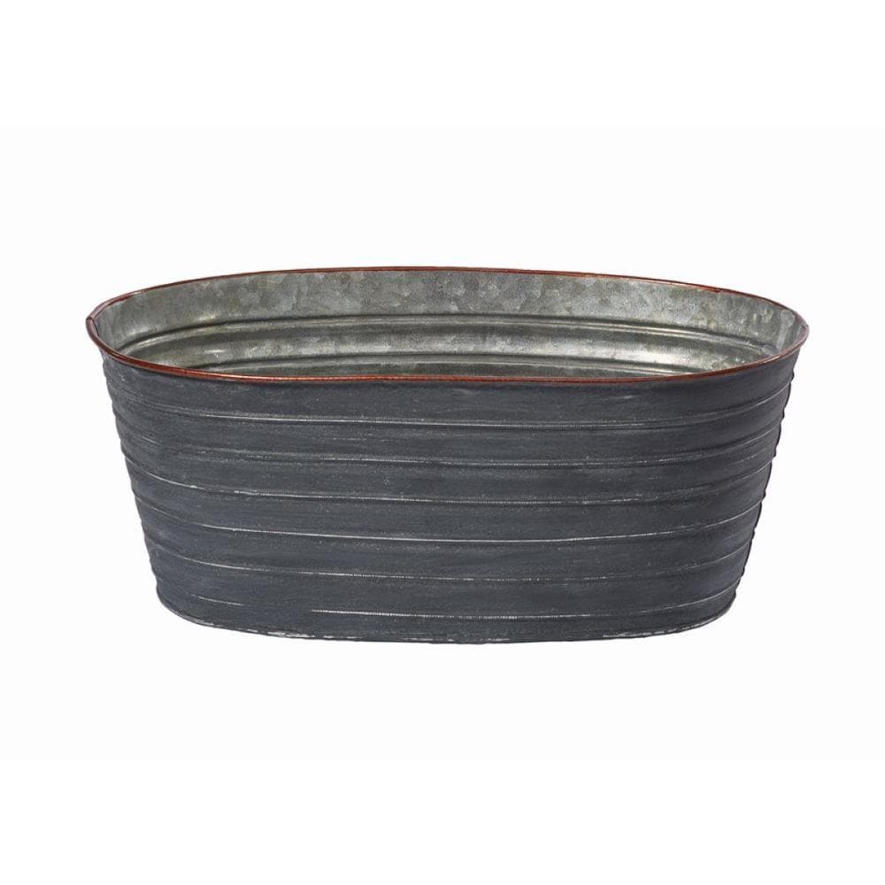 Oasis Tin Oval, Slate, 10 in., Pack of 12 in the Craft Supplies ...