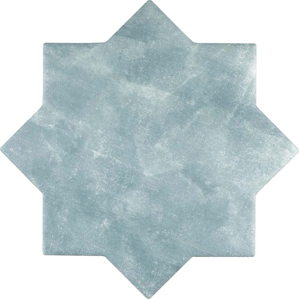 Pistachio Green Star-Shaped Matte Ceramic Tile