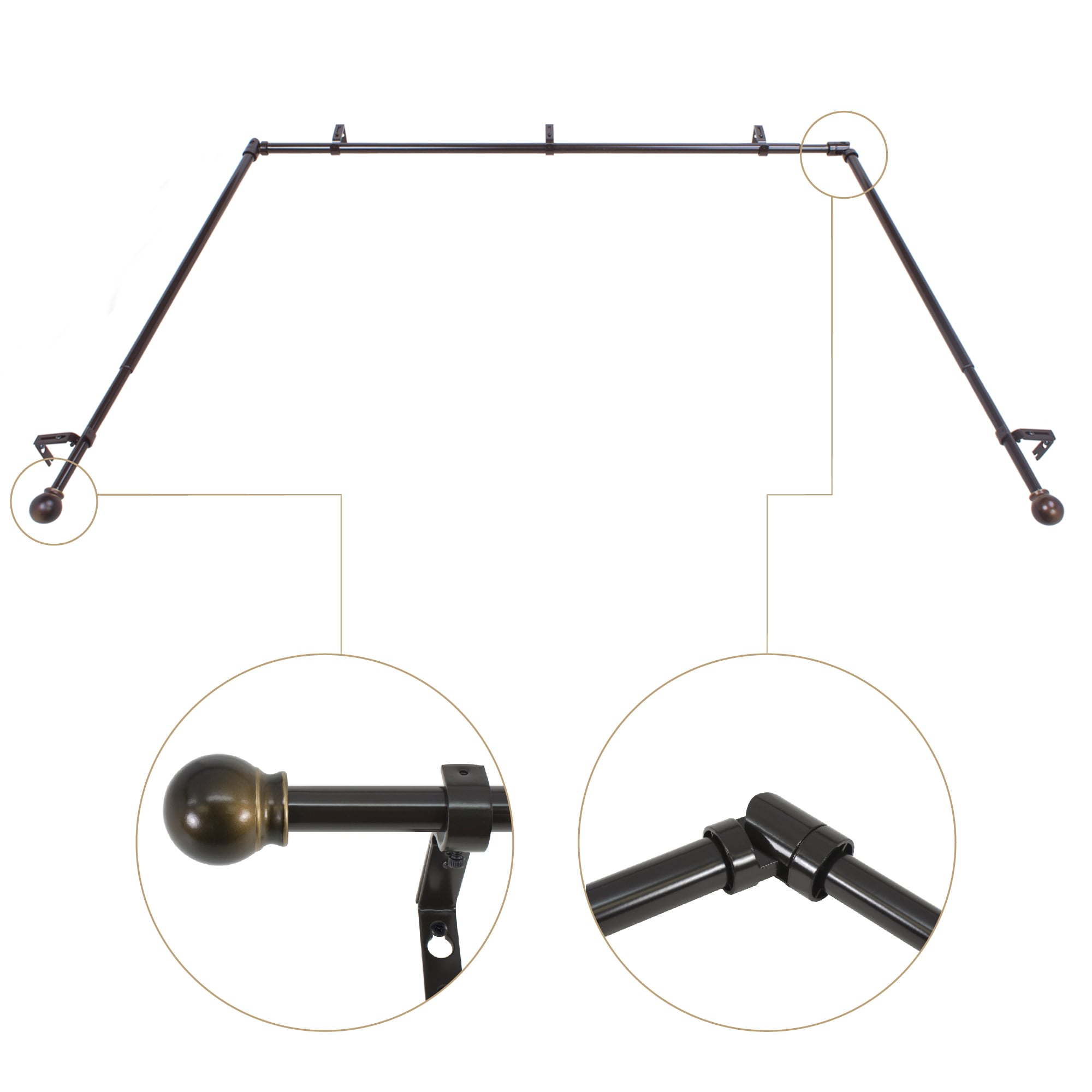 Decopolitan 30589-BAYORB Curtain-Rods - View #3