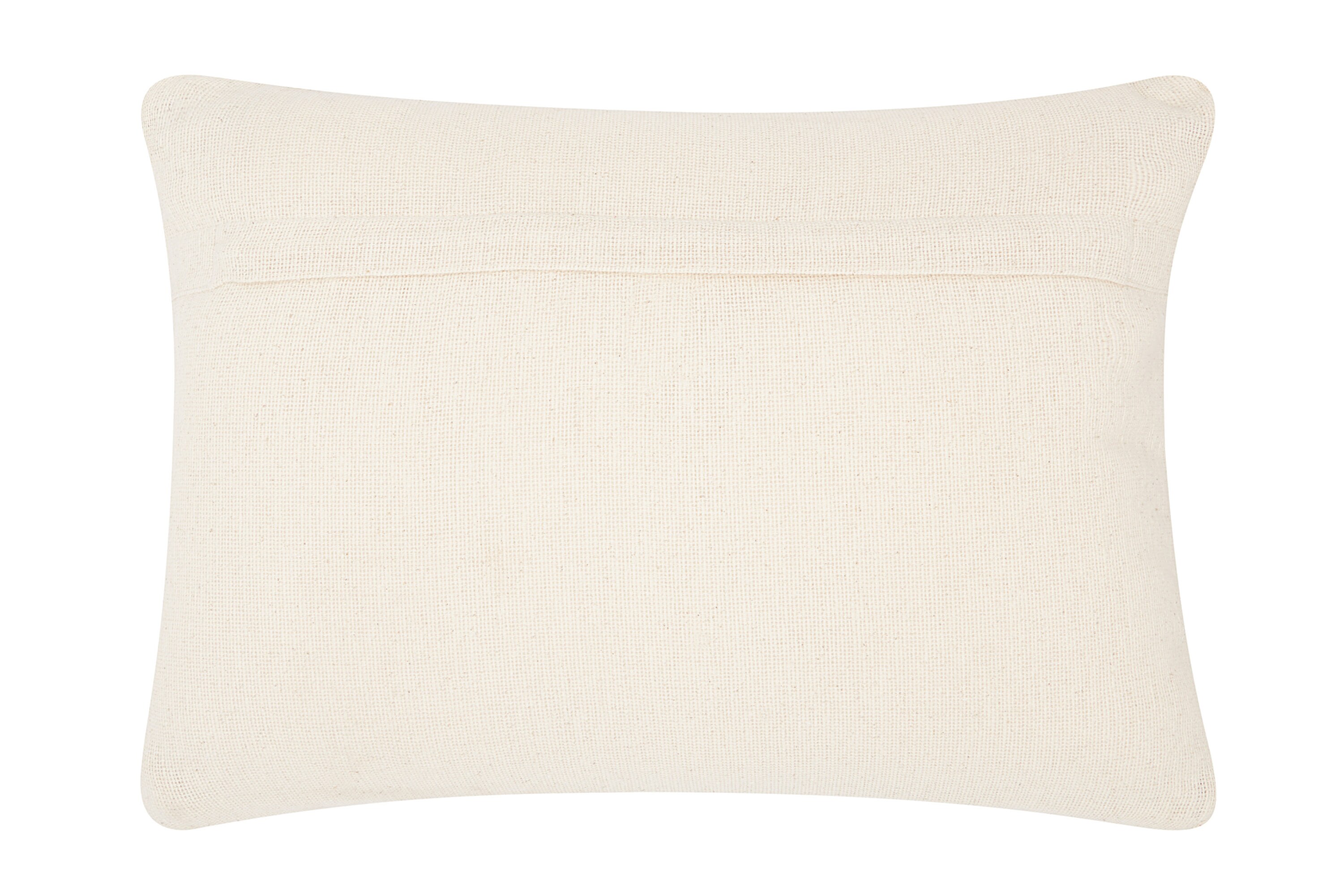 Ivory Whisper Rectangular 14" x 20" Wool-Cotton Blend Throw Pillow Set