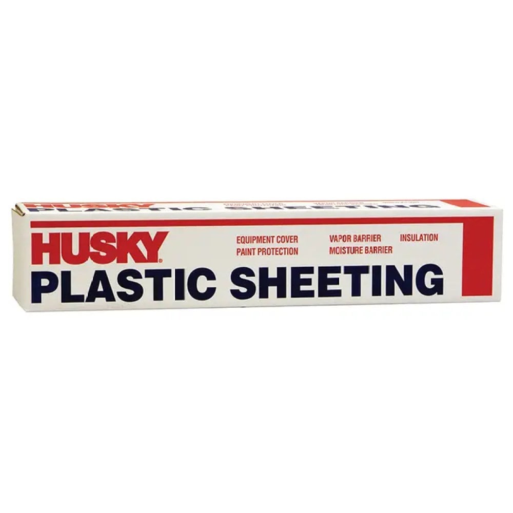 Husky 1-Roll of 12’ x 100’ Poly-America 412C  Clear 4-Mil Low Density Plastic Sheeting