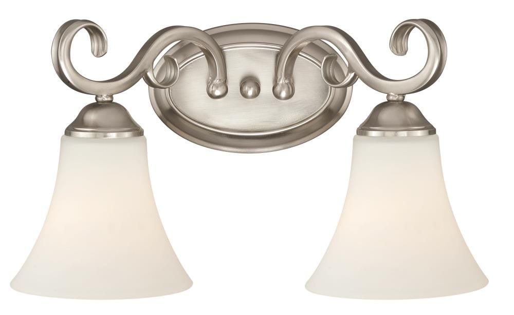 Cascadia W0196 Belleville 2-Light Satin Nickel Transitional Vanity Light