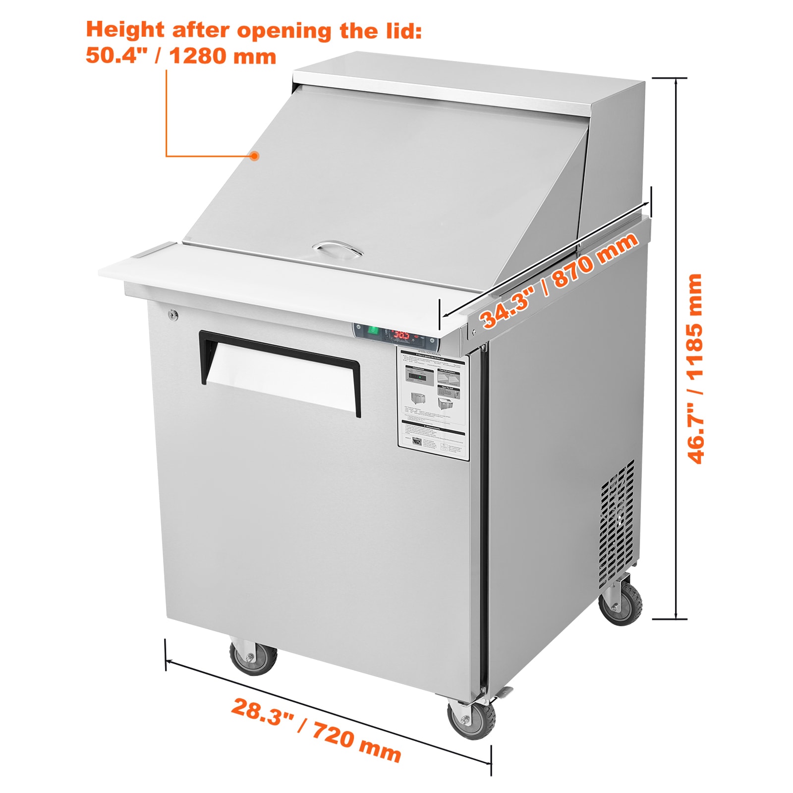 GIVIMO LW102GIVSS0228 Refrig-Prep-Tables - View #8