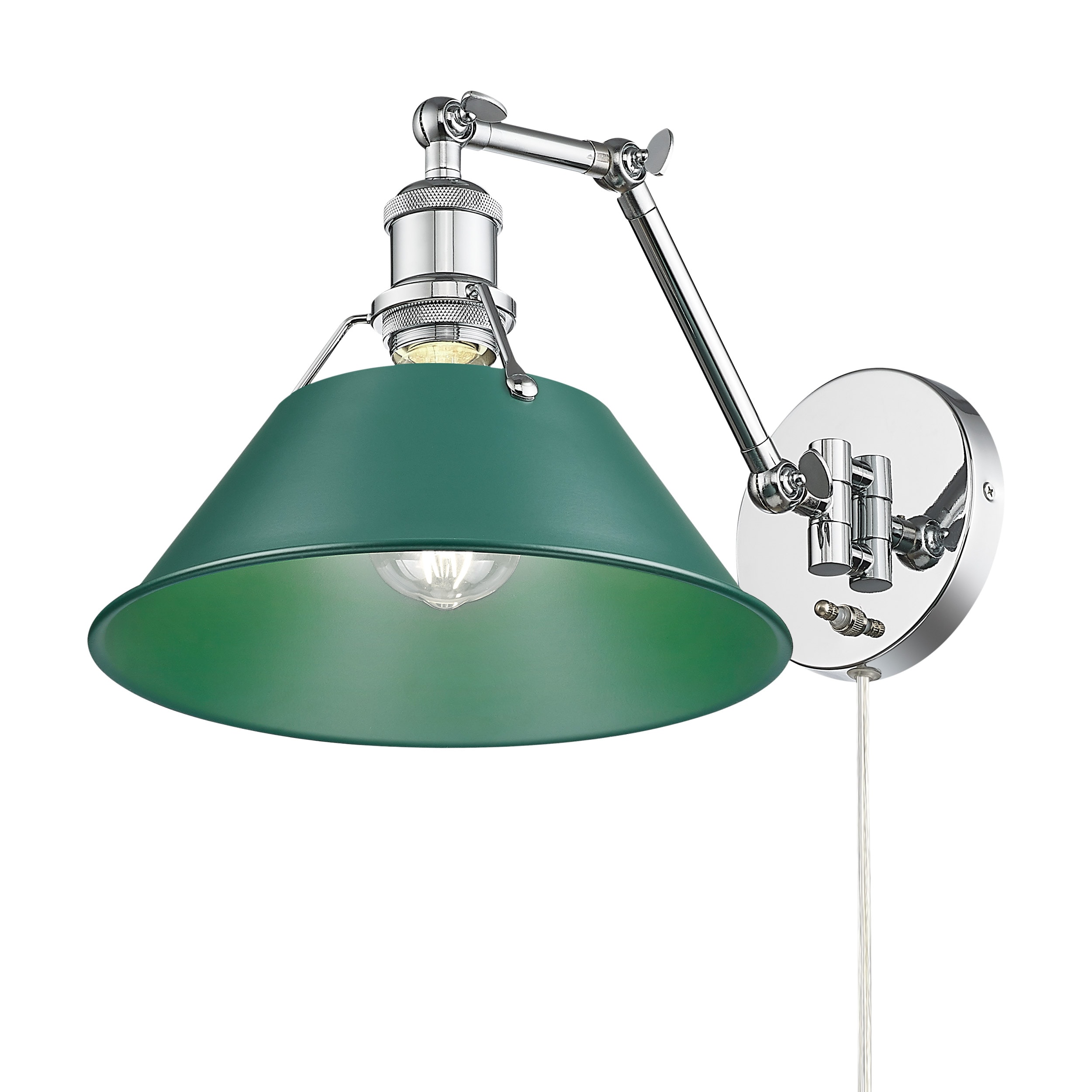 Golden Lighting 3306-A1W CH-GN Orwell 11.5-in 1 -Light Chrome Transitional Vanity light