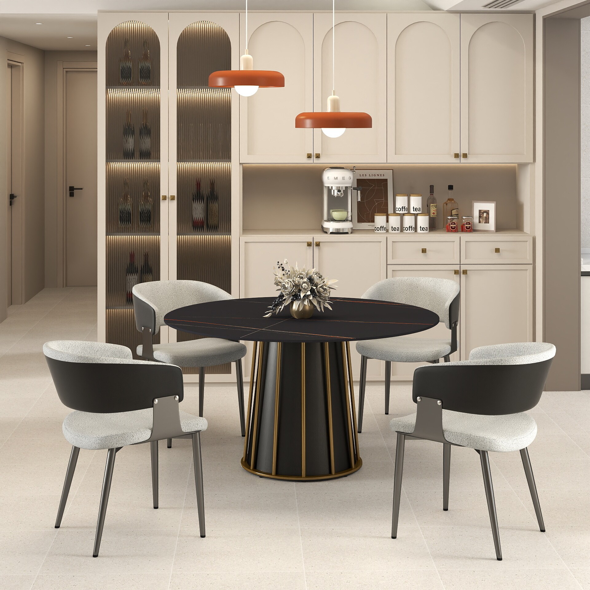 BuotiqHom DH-AT-135B-4B Dining-Tables - View #5