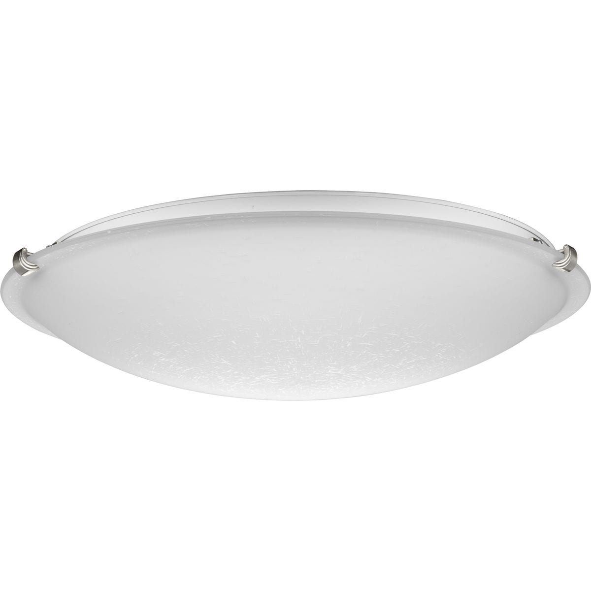 Progress Lighting P350179-009 Linen Dome 4 -Light 20.12-in Brushed Nickel Flush Mount Light
