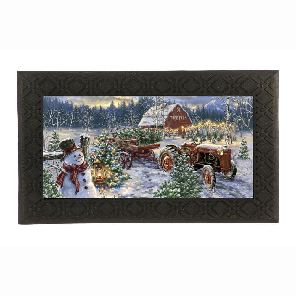 Evergreen 41MBL2405 2-ft x 3-ft Multi Rubber Rectangular Outdoor Door mat