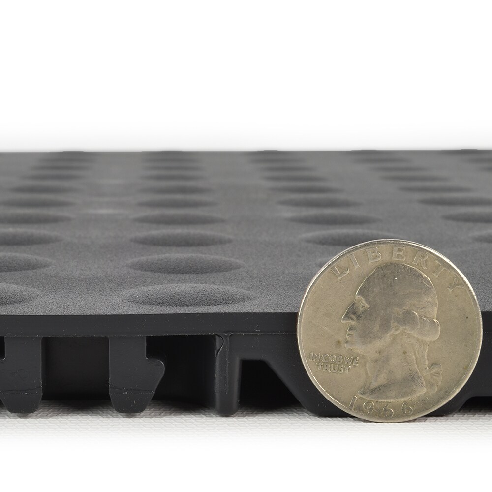 Greatmats 12-in W x 12-in L x 0.56-in T Interlocking Flexible PVC Gym Floor Tile (-sq ft)