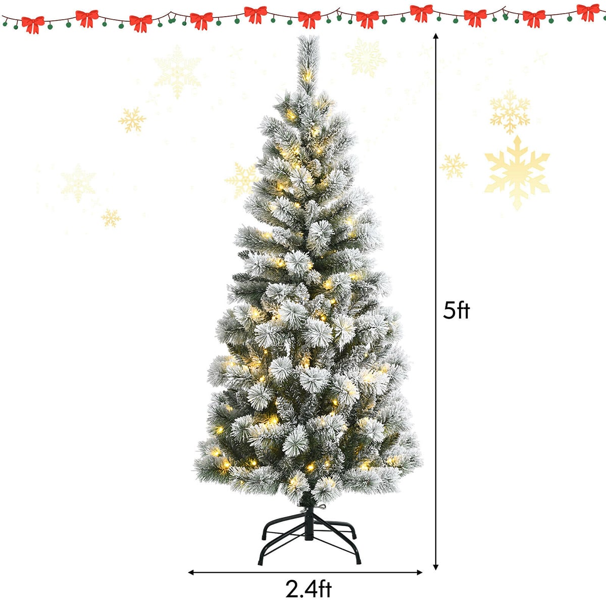 Forclover HYFASDCM28 Artificial-Christmas-Trees - View #2