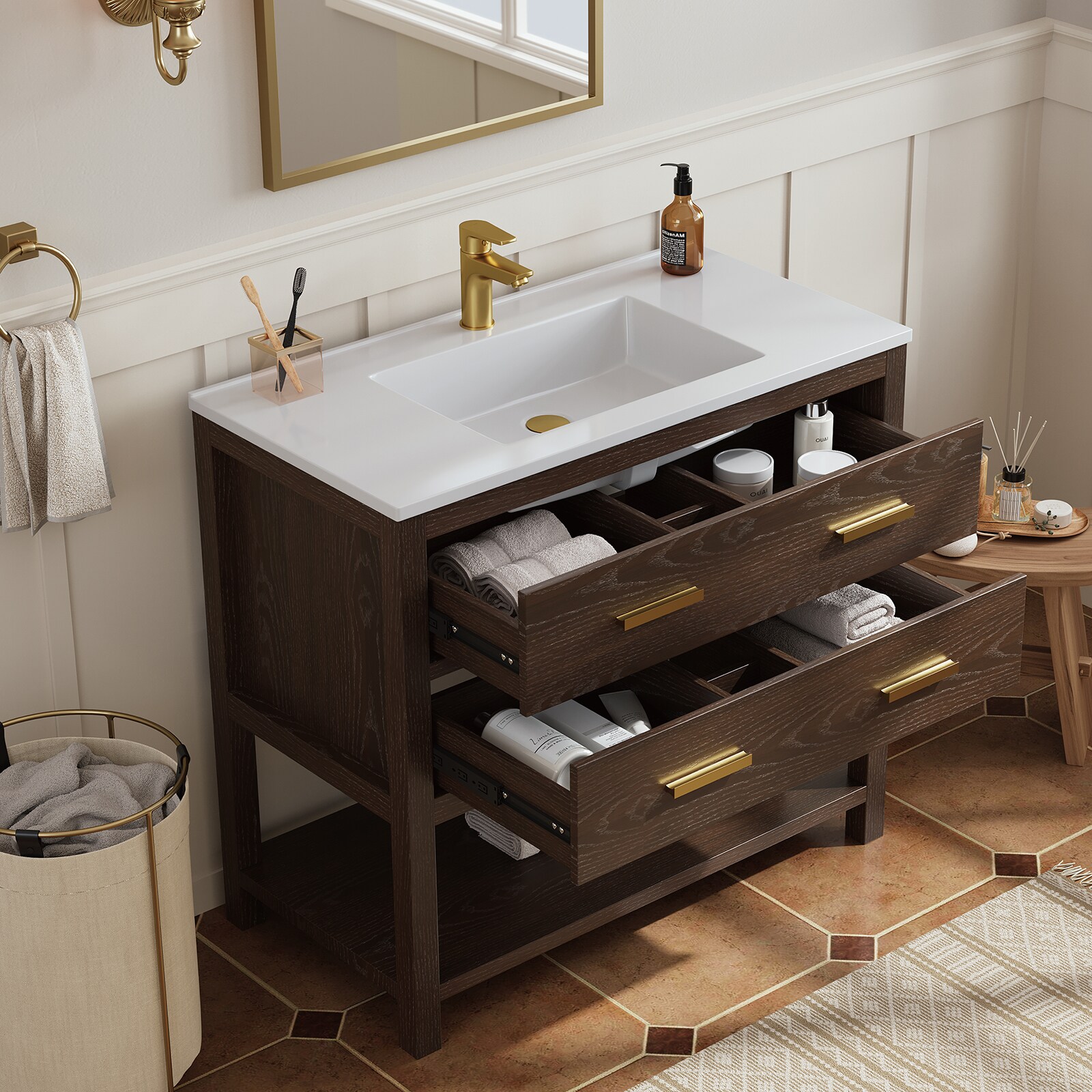 DELUXE LIVING V24030KD-36WT Bath-Vanity-Combo - View #11