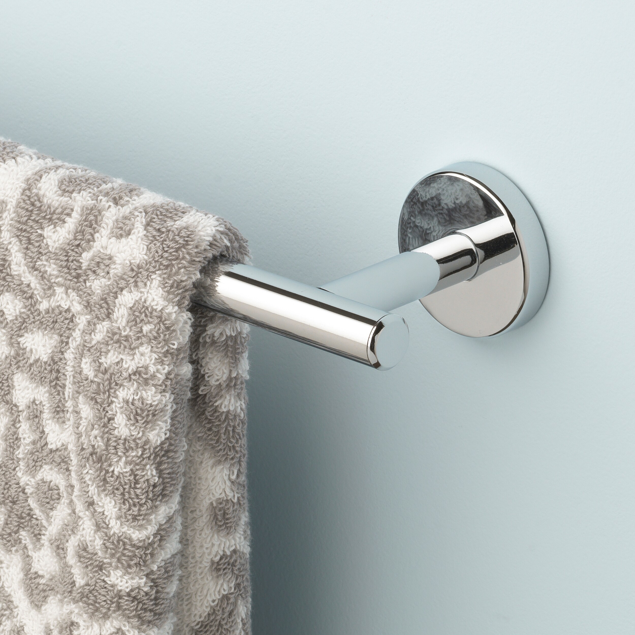 allen + roth Harlow 18-in Gold Wall Mount Single Towel Bar in the Towel Bars  department at