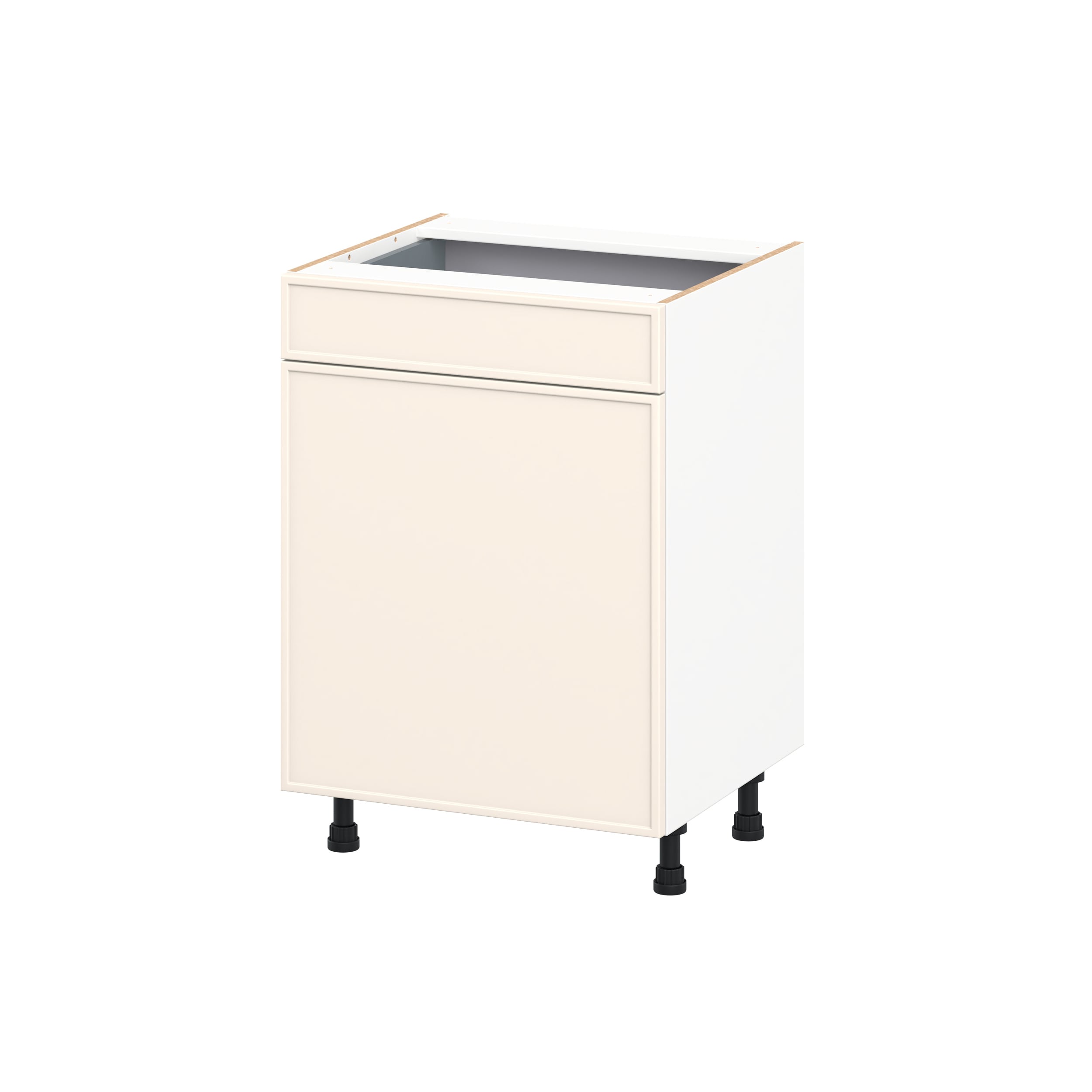 Hugo&Borg DSV24(L/R)-CI Chapel Hill 24-in W x 34.5-in H x 21.99-in D Washed Linen Base Fully assembled Cabinet Flat Panel