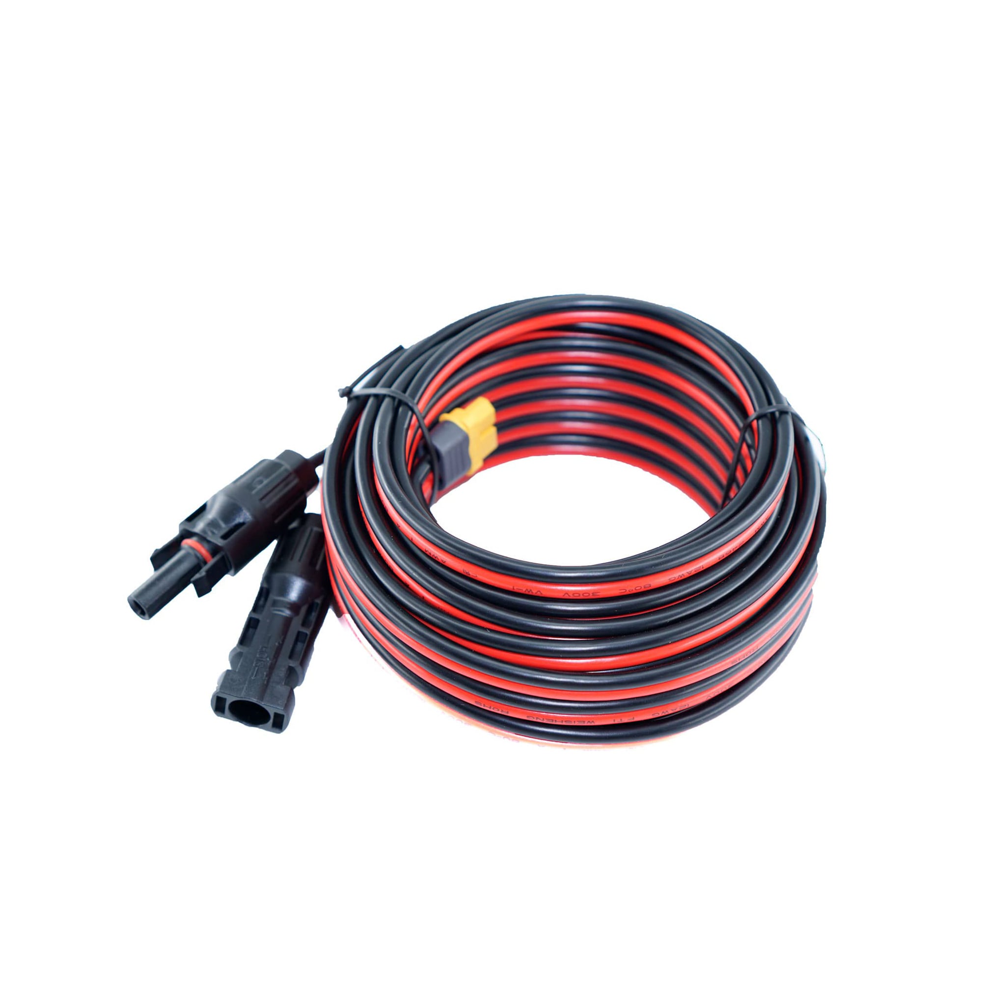 Etokfoks 25ft 12AWG XT60 to Solar Connector Extension Cable 12 Gauge 7 62m Tinned Copper Core Double PVC Jacket IP68 Waterproof #LET5M01Z0