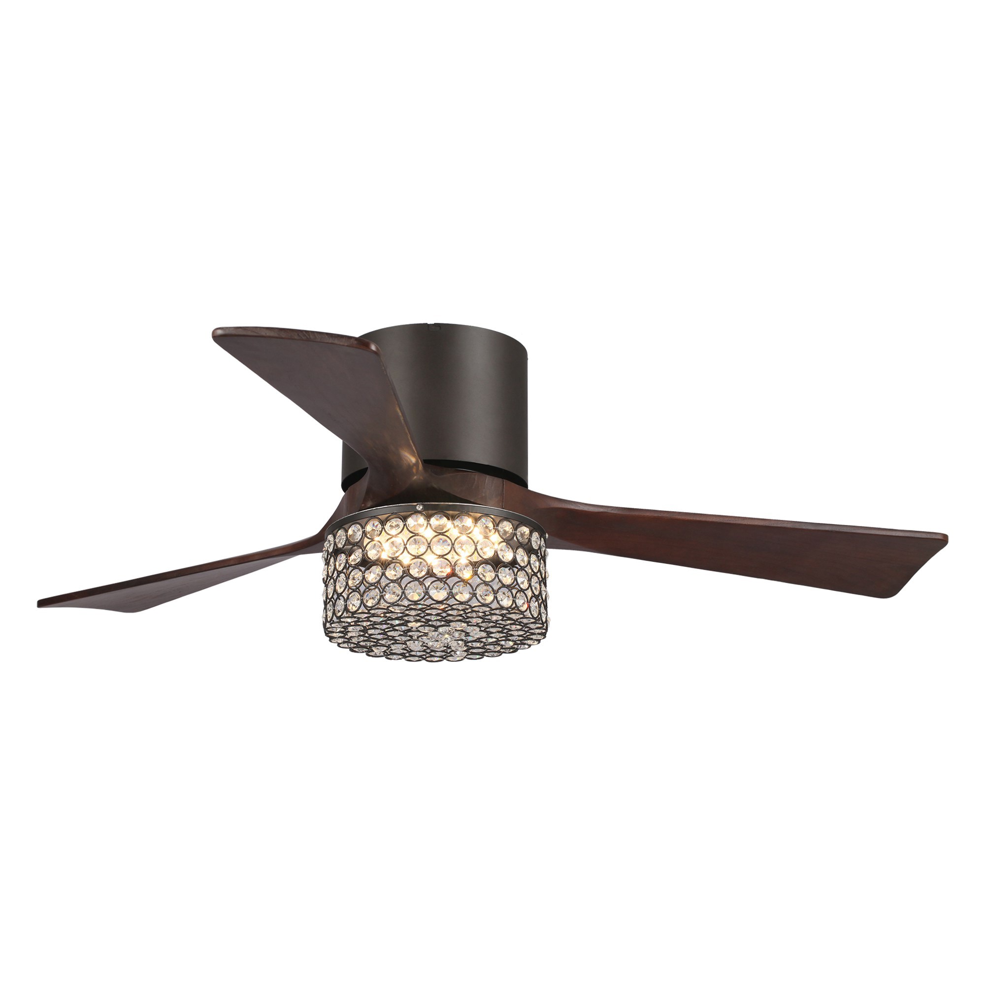 brown ceiling fan with light and remote