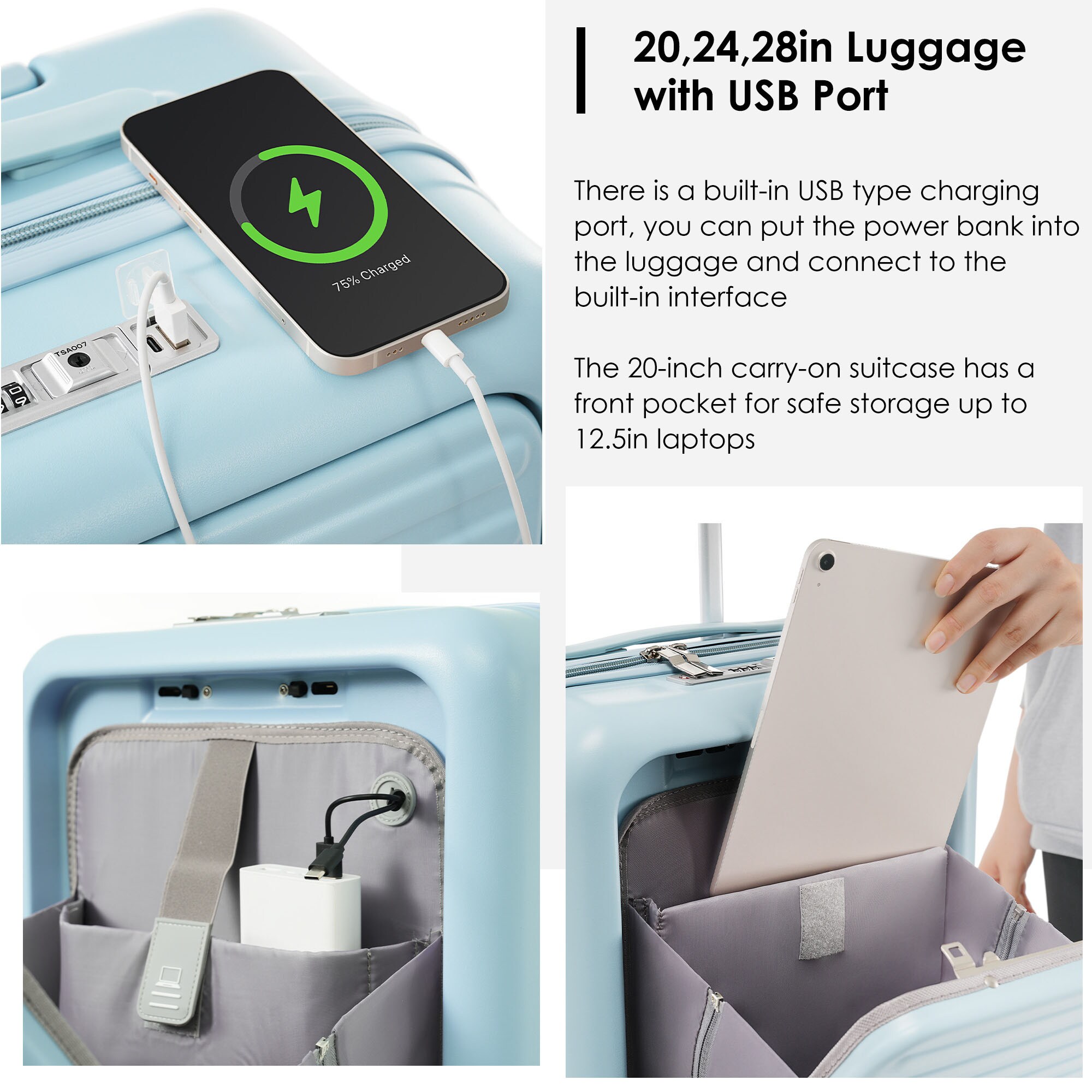 Bybafun YD9600061 Luggage-And-Luggage-Sets - View #14
