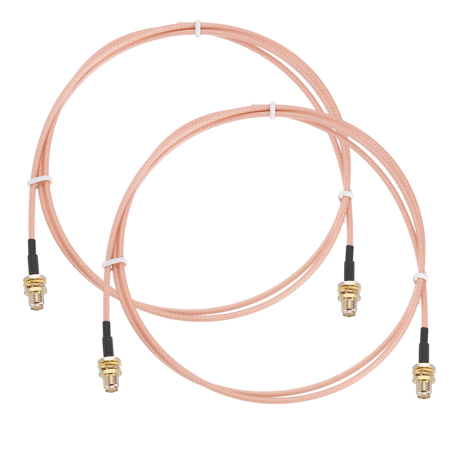 Unique Bargains SMA Antenna Extension Cable 3.9ft SMA Female Inner Hole to Female Inner Hole RG316 Low Loss Coaxial Cable Extender for 0-6G Network System WLAN Radio Antennas Jumper (2pcs)