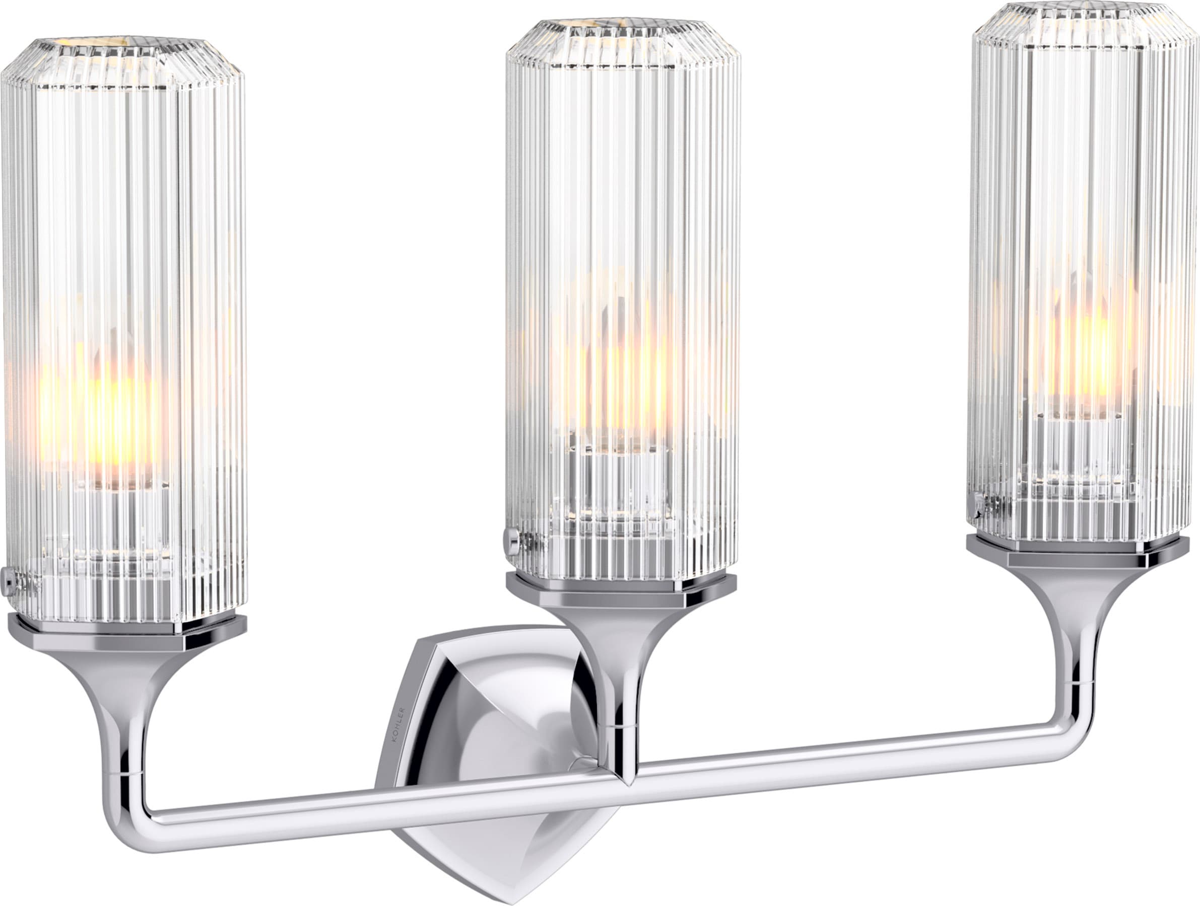 Elegant Occasion 24" Polished Chrome 3-Light Outdoor Sconce