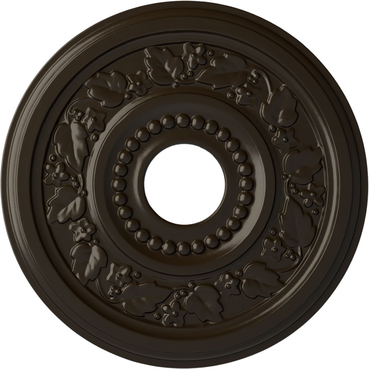 Ekena Millwork CM16GNSHF Genevieve 16.125-in W x 16.125-in L Painted Stone Hearth Polyurethane Whole Ceiling Medallion