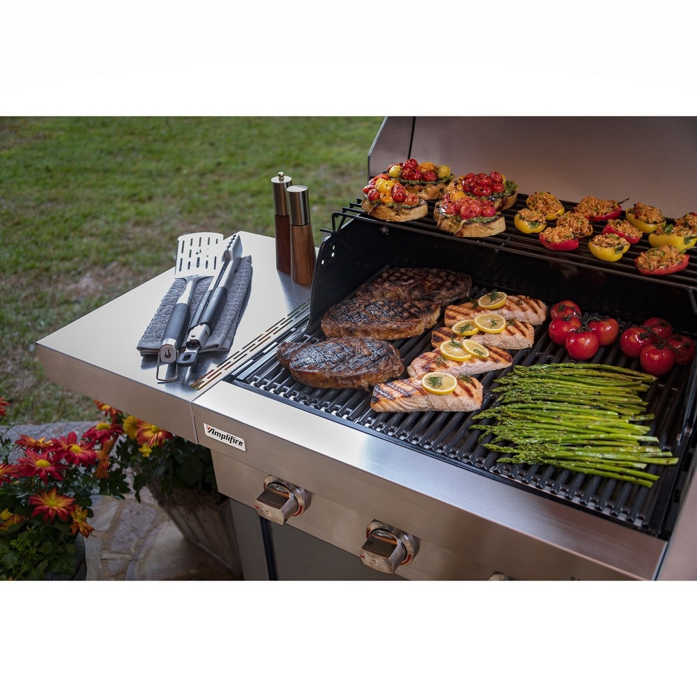 Char-Broil Commercial Series Stainless Steel 3-Burner Infrared Liquid ...