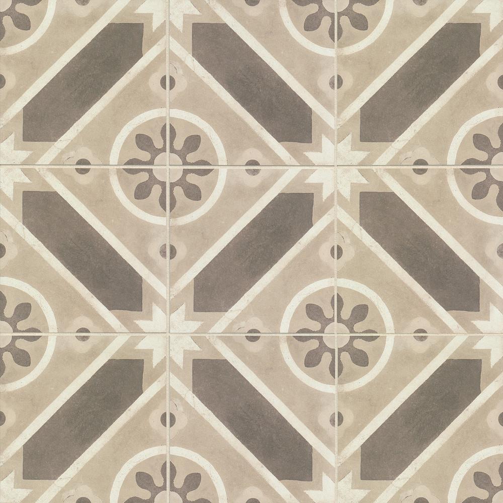 Enchante 8" x 8" Matte Multicolor Porcelain Decorative Tile