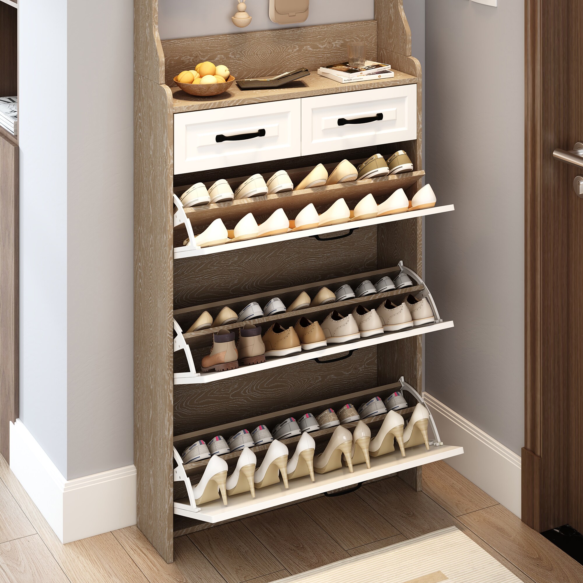 SINOFURN SYC080015WD Shoe-Racks - View #8