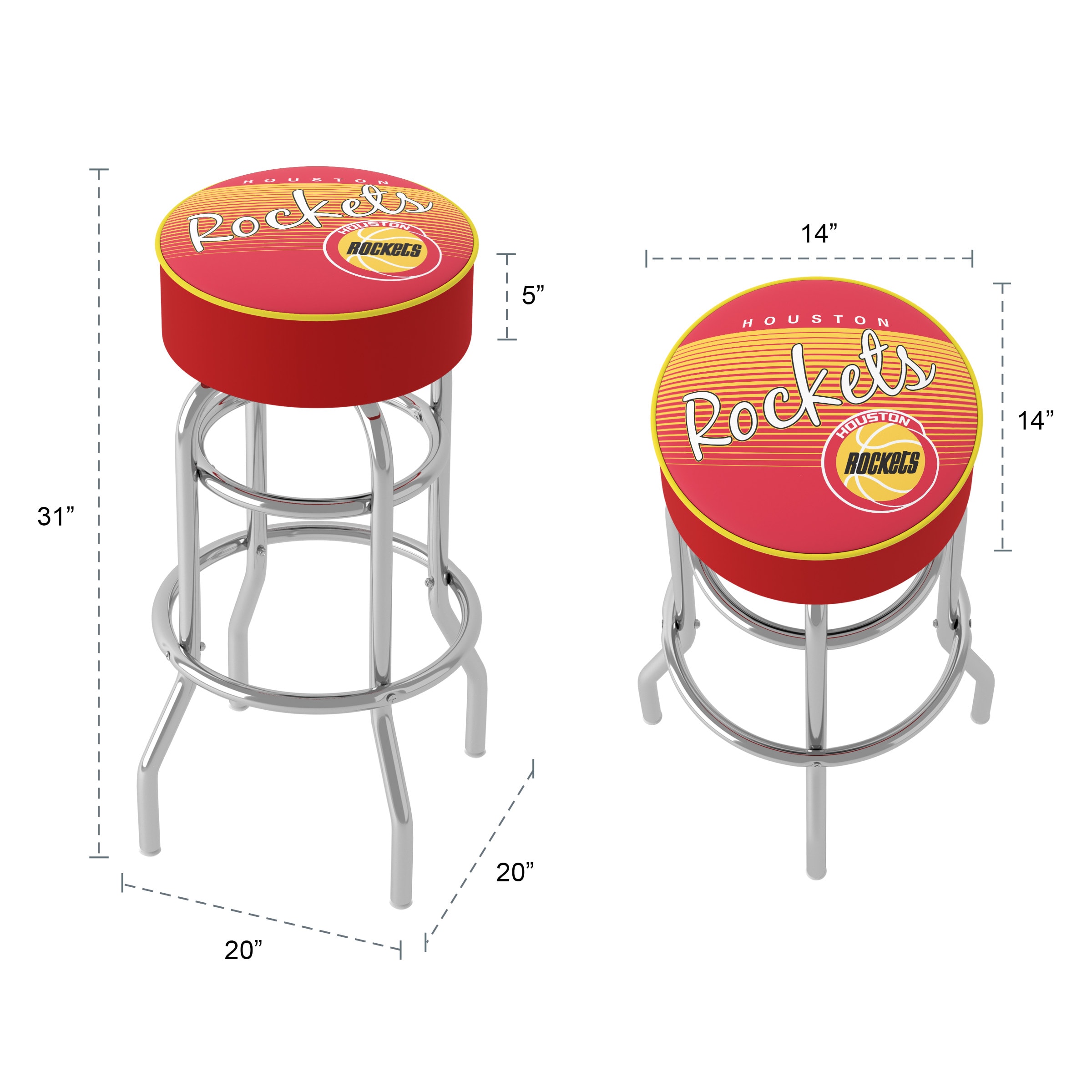 Trademark Gameroom NBA1000HC-HR-TWN stools - View #5