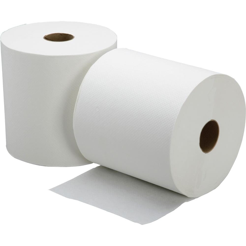 National Industries For the Blind Commercial/Residential 1-ply Hard Roll  Paper Towel - 8in x 800 ft - White - Absorbent, Nonperforated - Ideal for  Restroom - 6/Carton in the Paper Towels department at