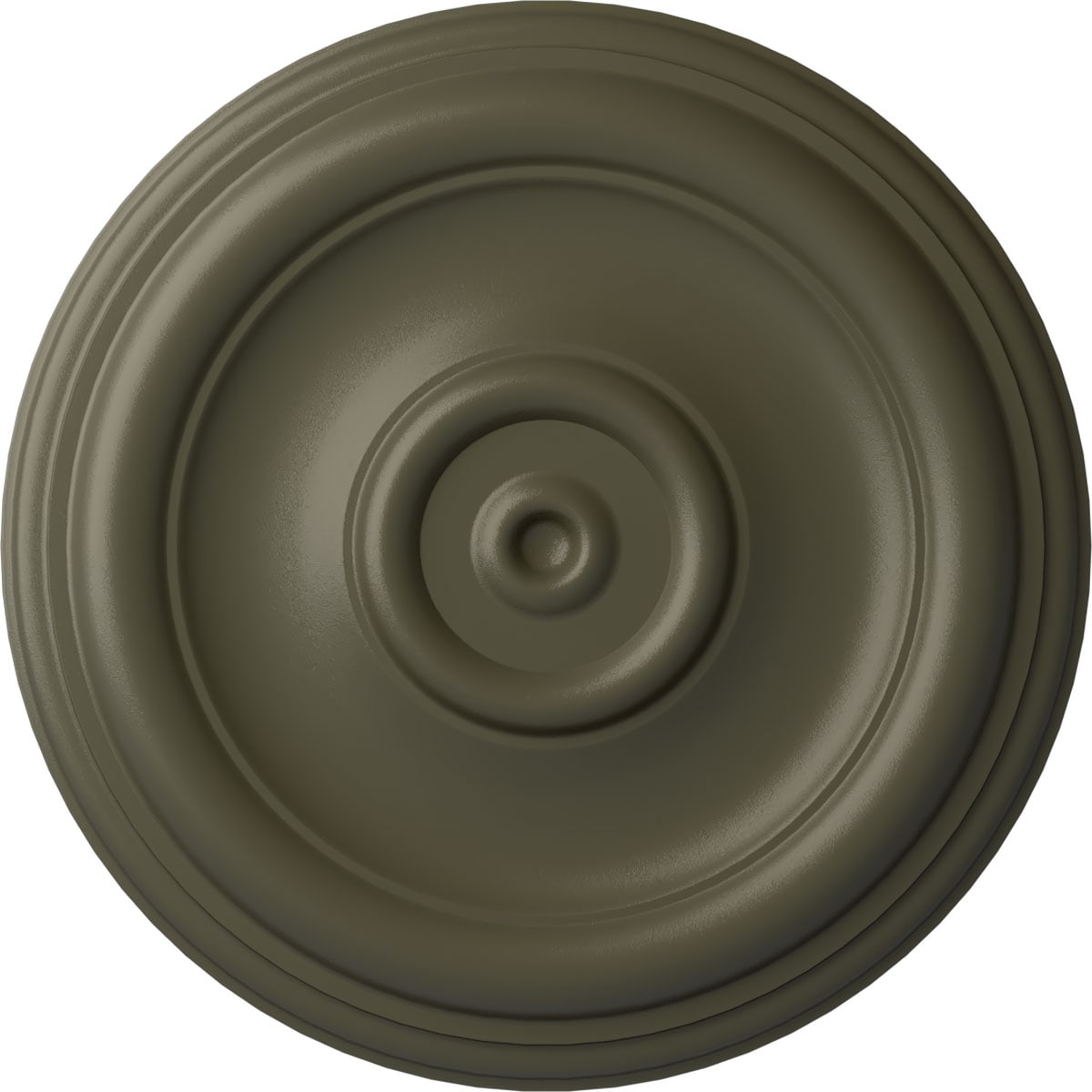 Ekena Millwork CM12TRWHF Traditional 12-in W x 12-in L Painted Witch Hazel Polyurethane Whole Ceiling Medallion