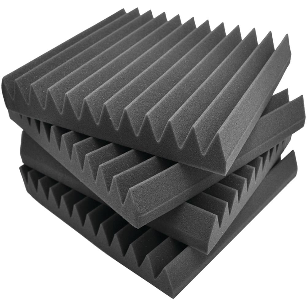 Pyle Pro Charcoal Gray Foam Acoustical Sound Absorbing Panel at