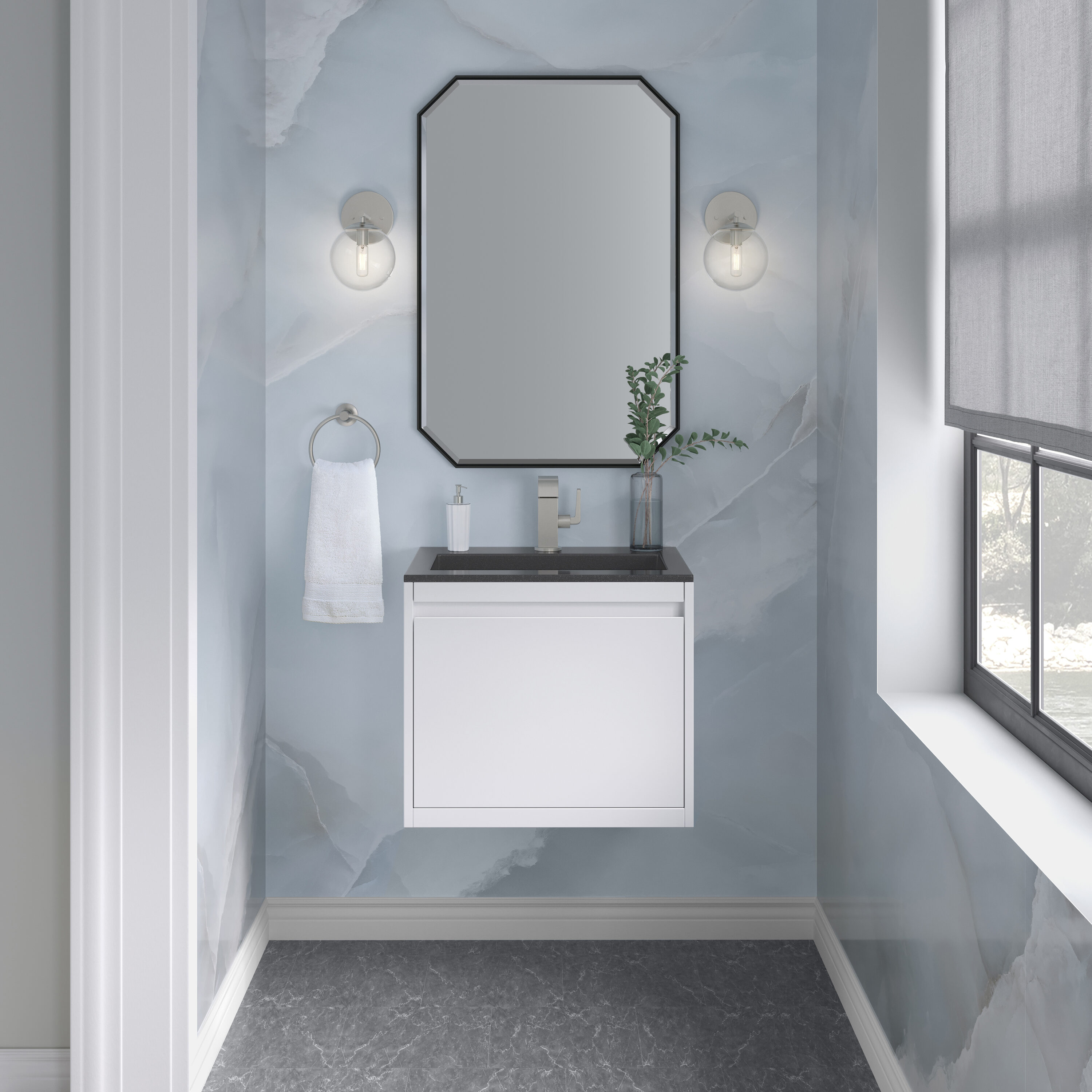 James Martin Vanities 805-V23.6-GW-BN-CH Bath-Vanity-Combo - View #3