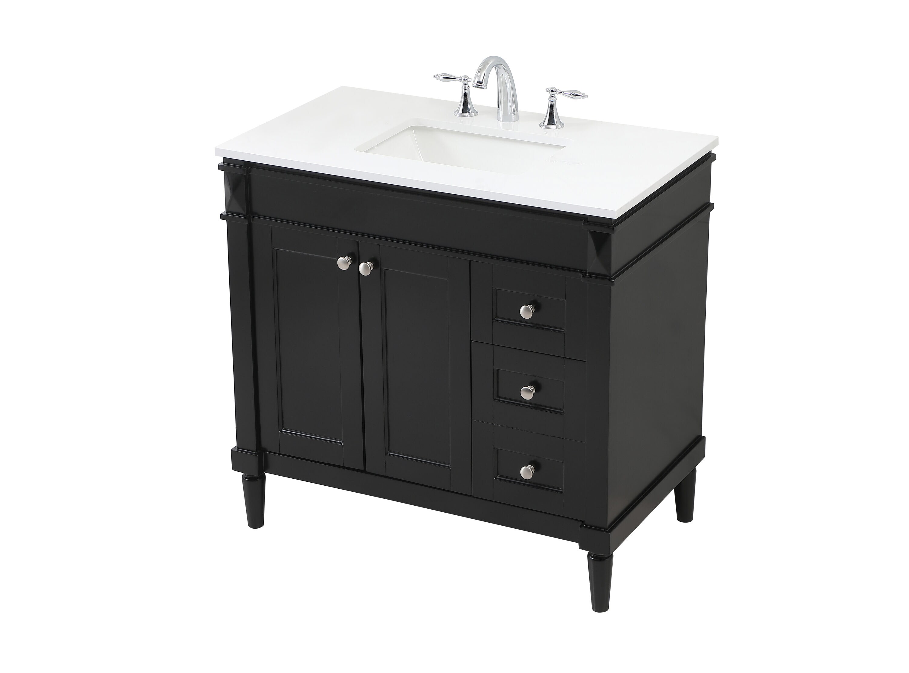 Elegant Decor HF95508BK Bath-Vanity-Combo - View #4
