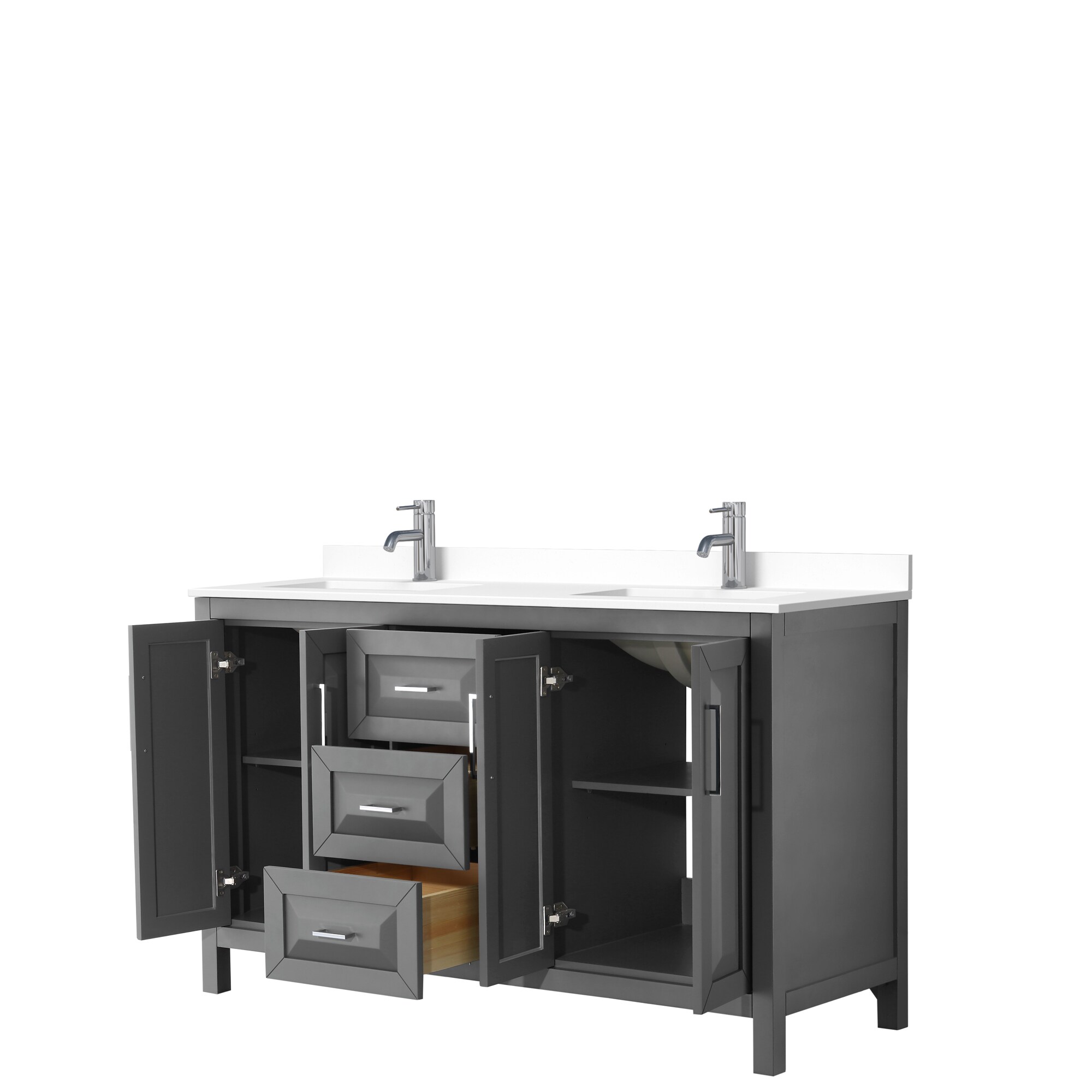 Wyndham Collection WCV252560DKGWCUNSMXX Bath-Vanity-Combo - View #2