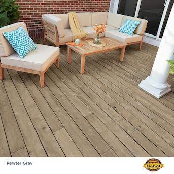 Cabot 2022 Outdoor Trend Of The Year Pewter Gray Semi-transparent Exterior  Wood Stain and Sealer (1-Gallon) in the Exterior Stains department at  